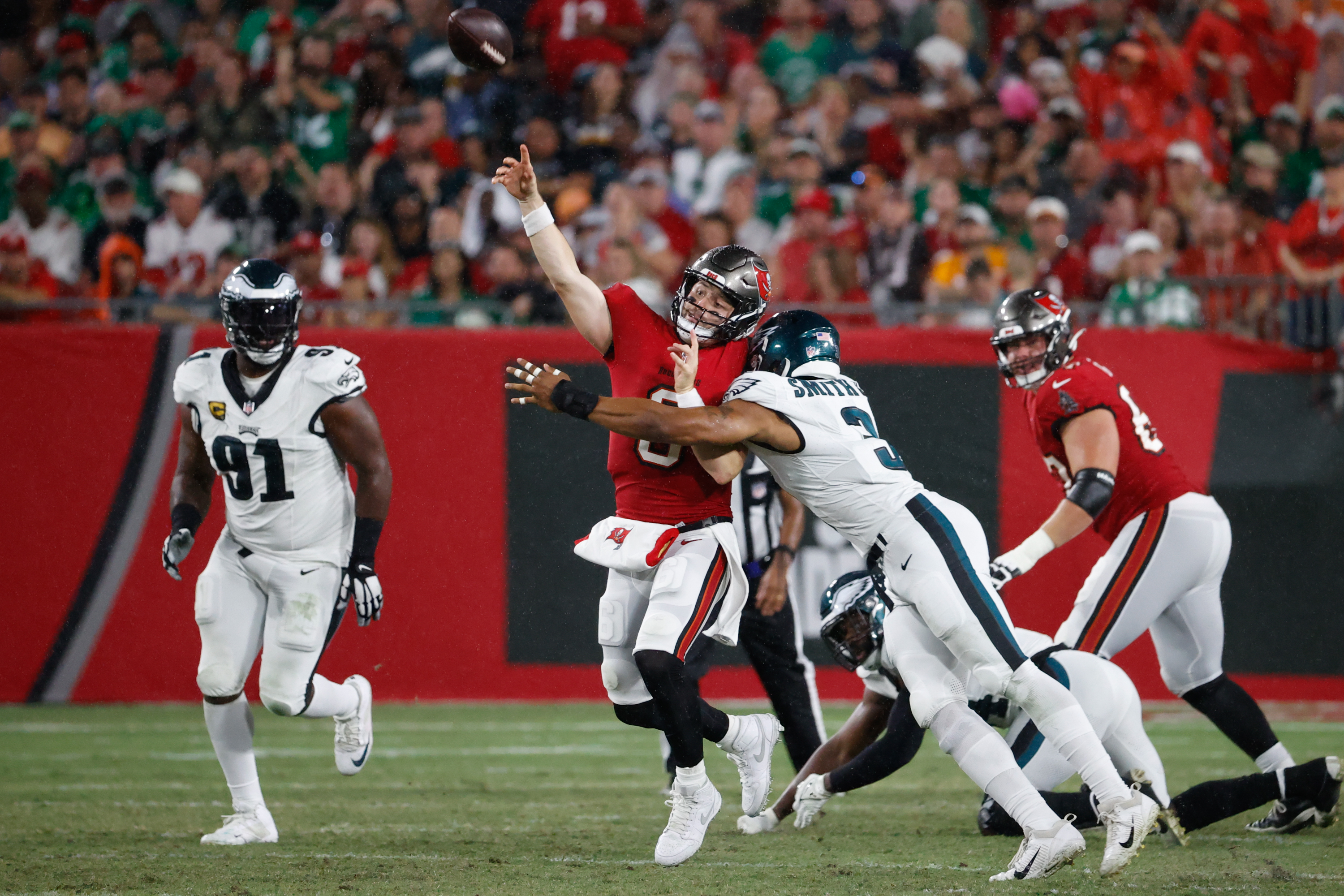 Buccaneers no match for Eagles in losing first game of season