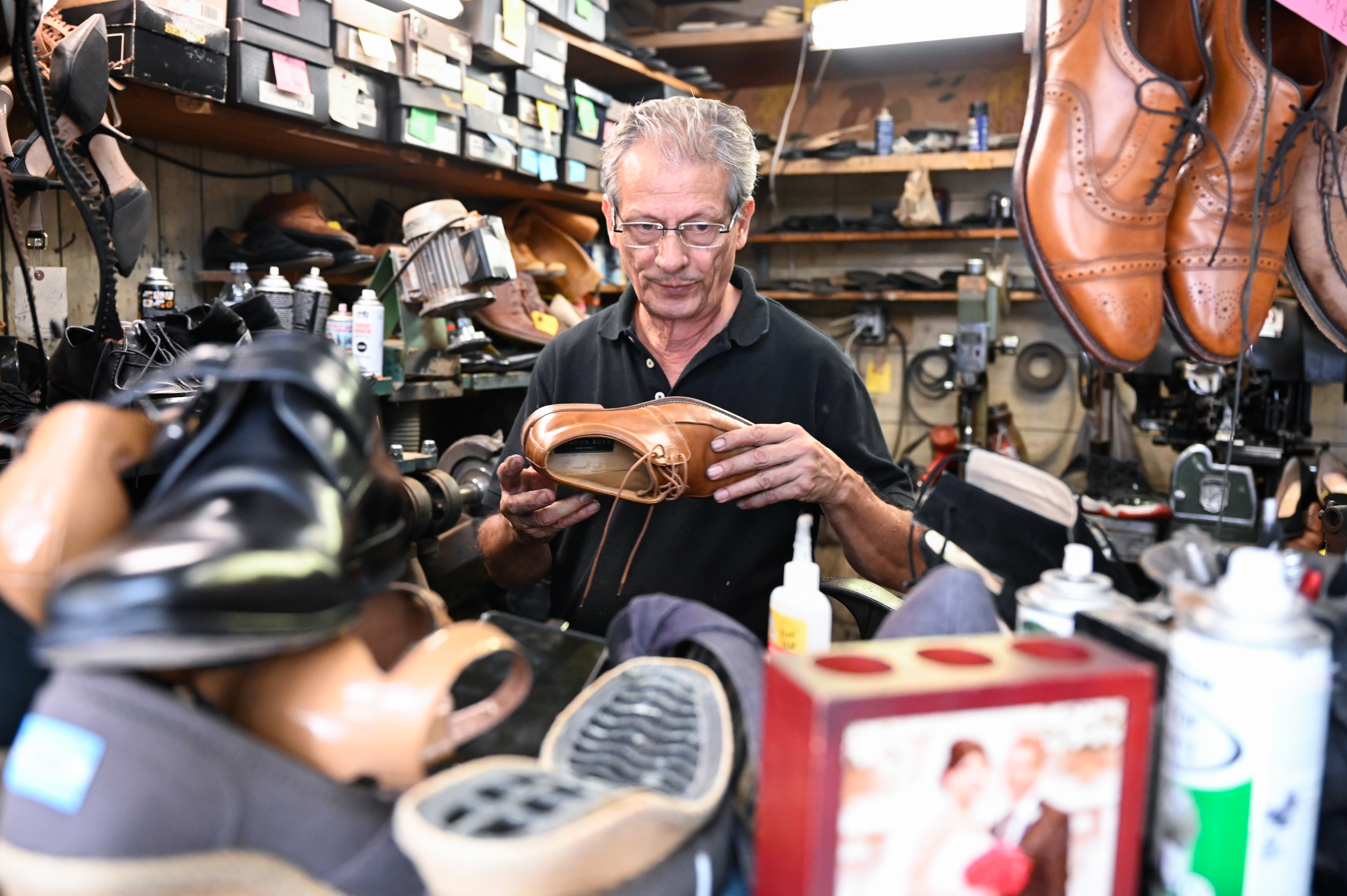 A little shoe repair shop somehow survived nearly a century in