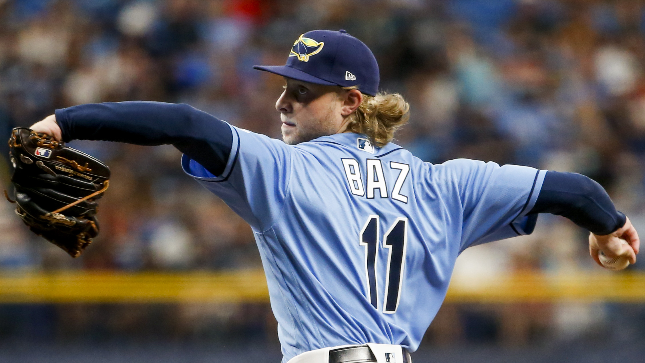 Rays' Shane Baz has elbow sprain, to miss extended time