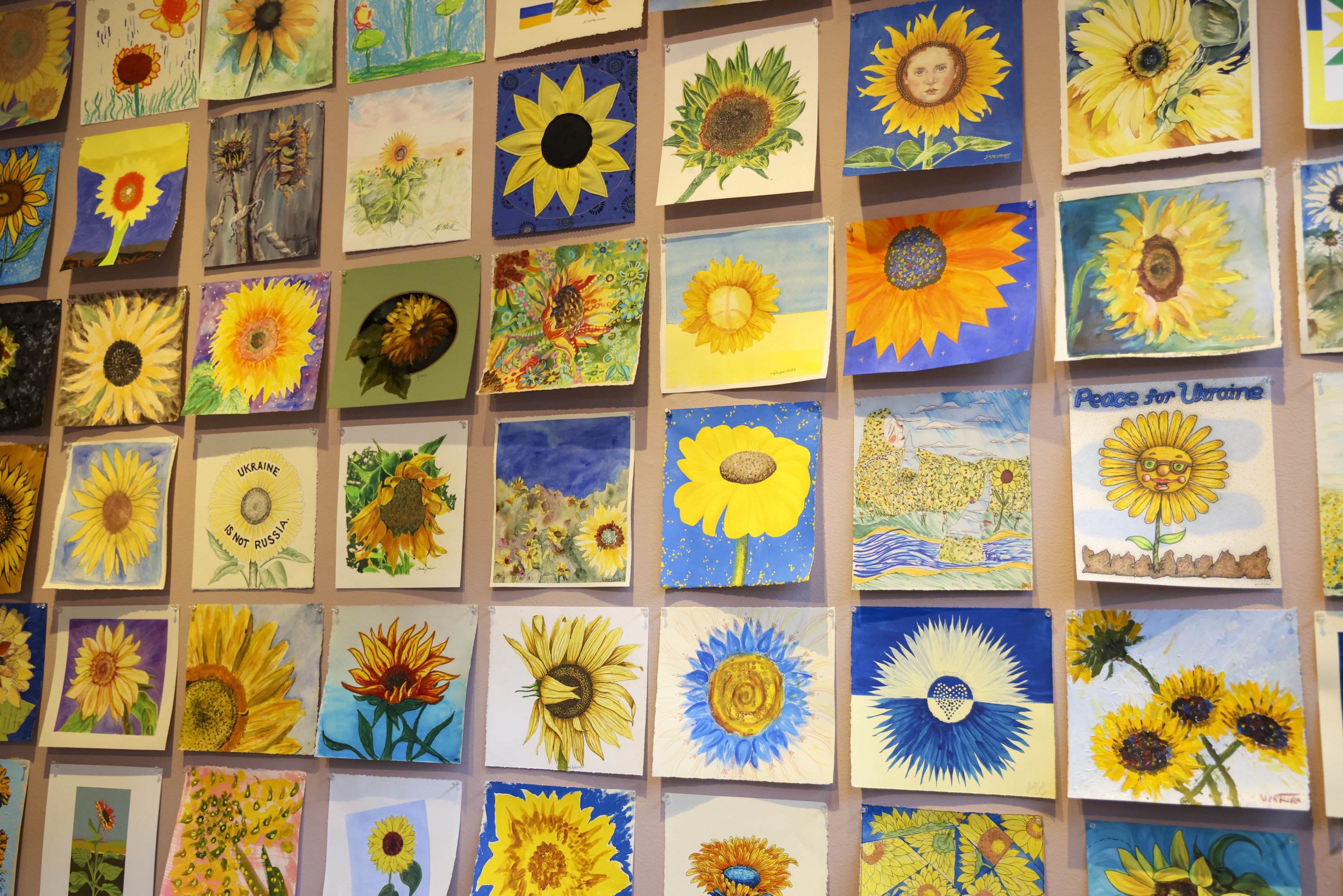 Sunflowers for Peace Digital Paper Set 5 Art & Collectibles Clip Art