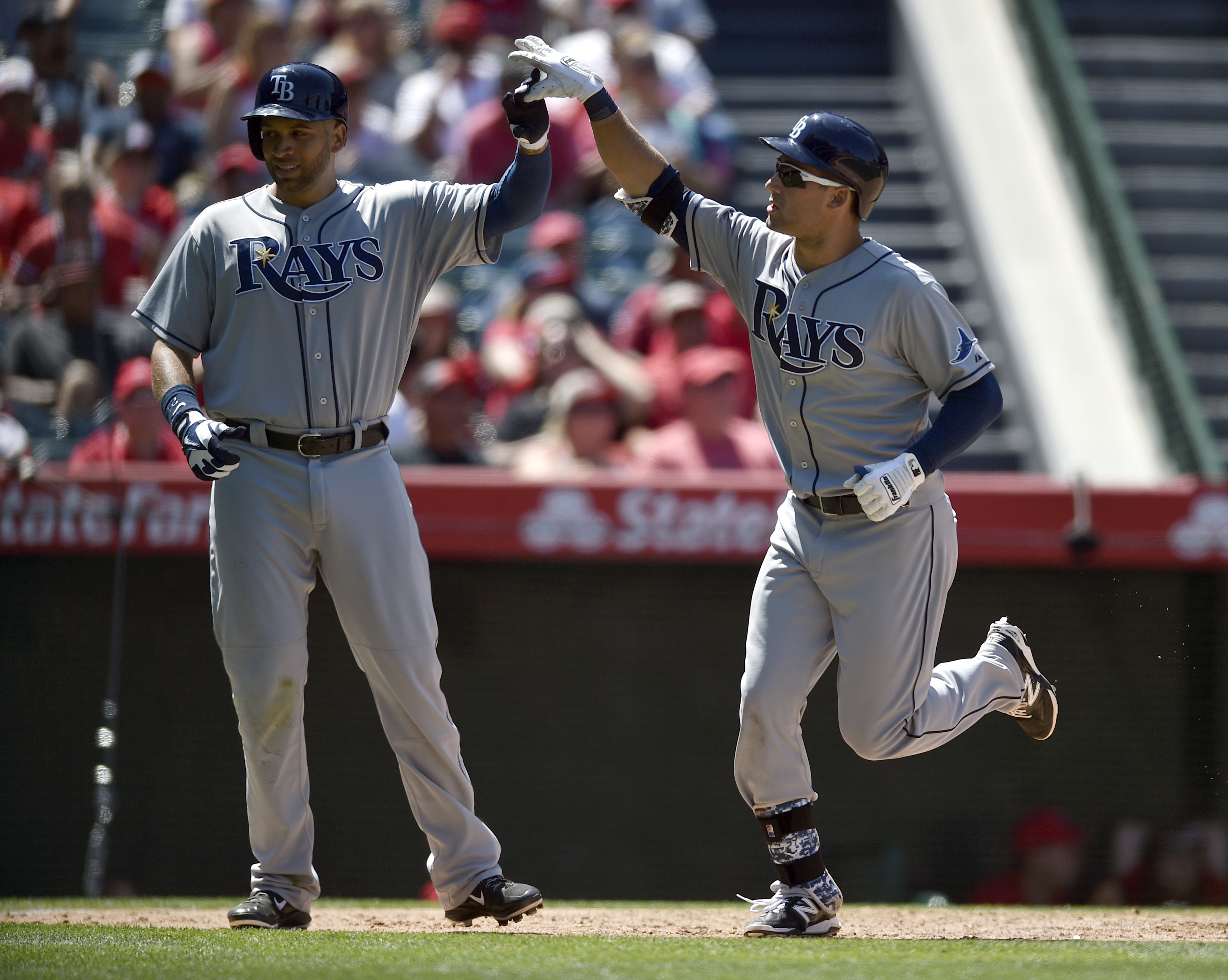 Tampa Bay Rays right fielder Brett Phillips jogs back to the dugout during  the sixth inning of a baseball game against the Boston Red Sox, Saturday,  April 23, 2022, in St. Petersburg