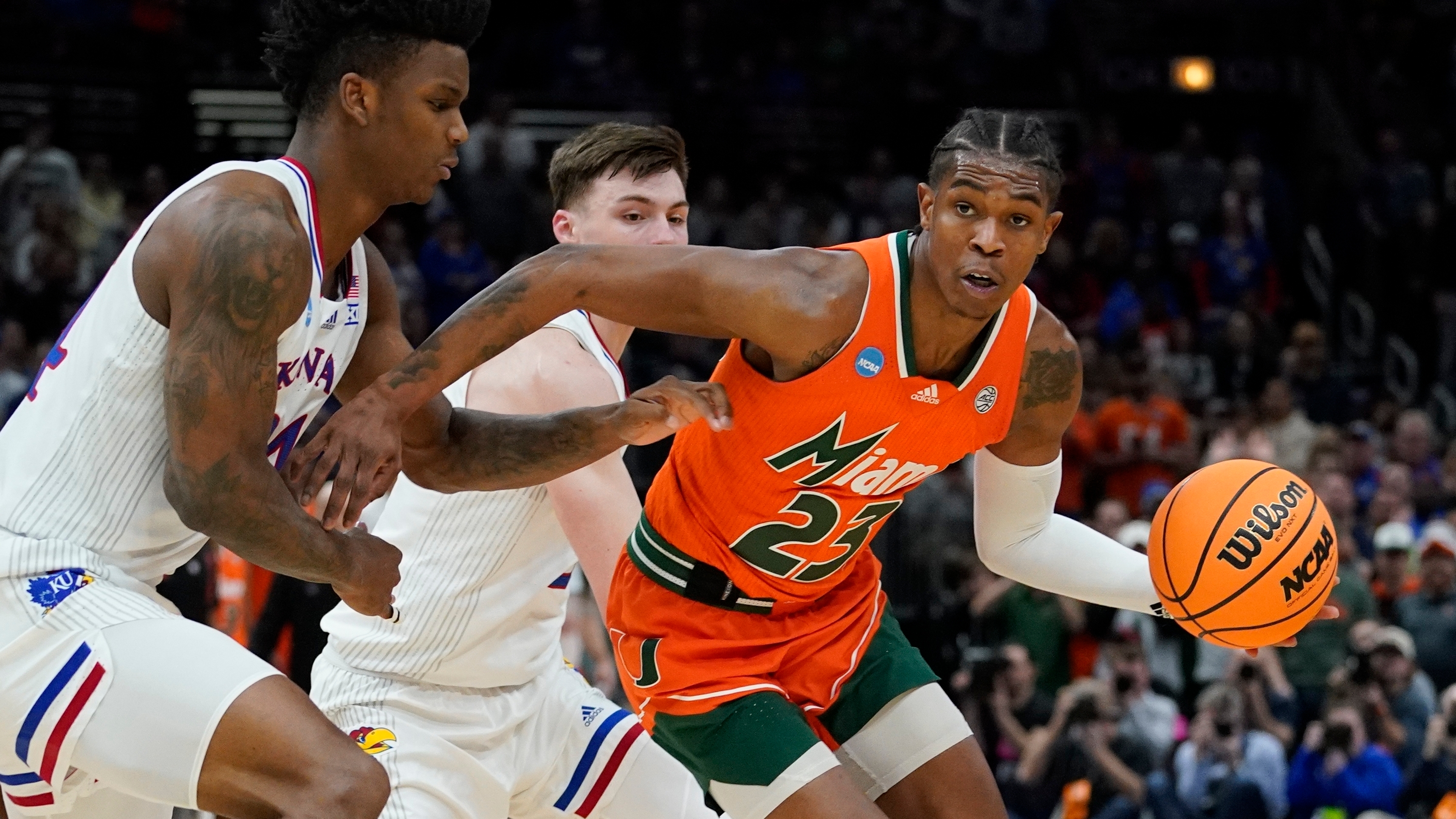 Kansas races past Miami in second half, reaches 16th Final Four