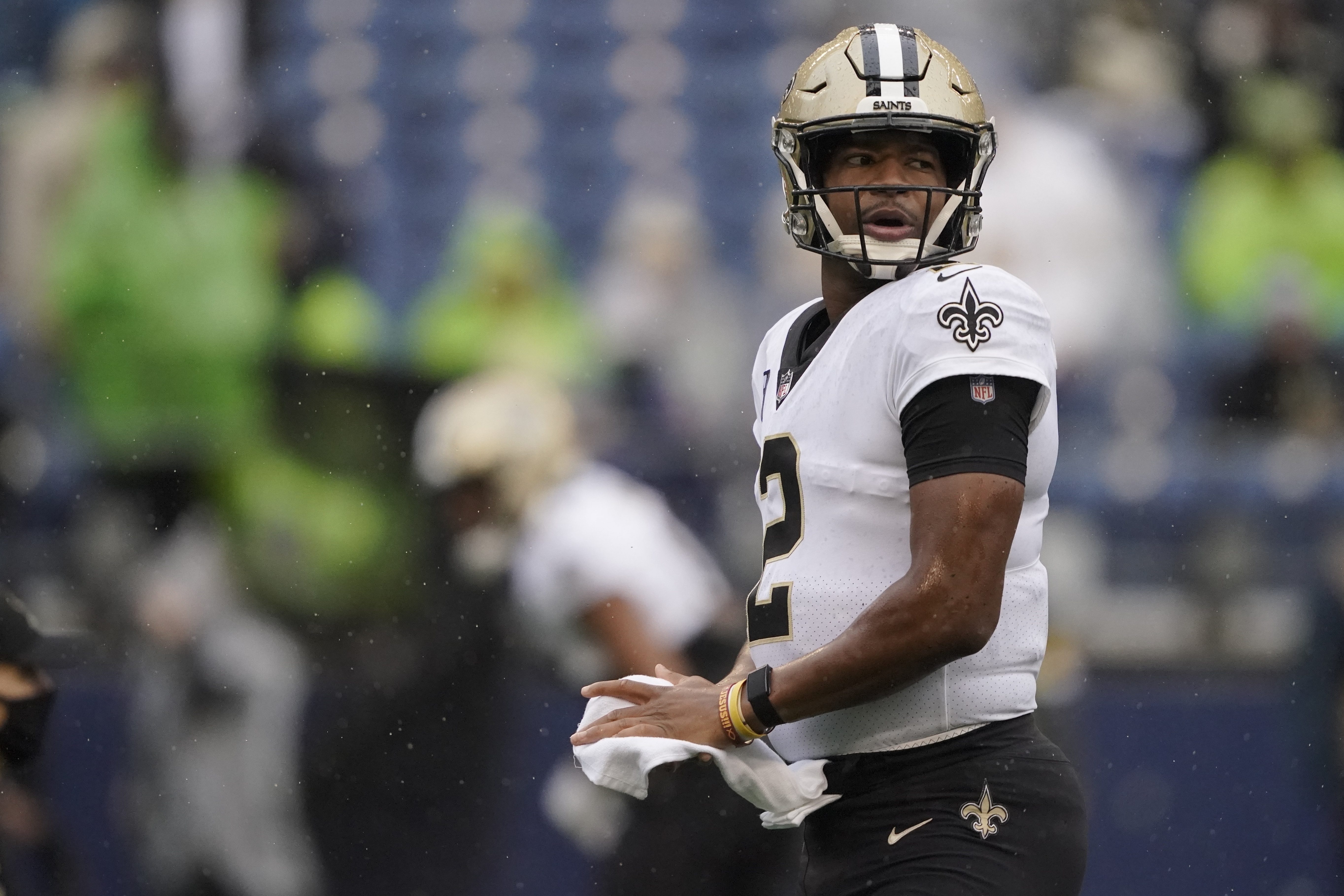 New Orleans Saints - Top Saints pick Marshon Lattimore showing off the new  all gold collar on the Saints jerseys!