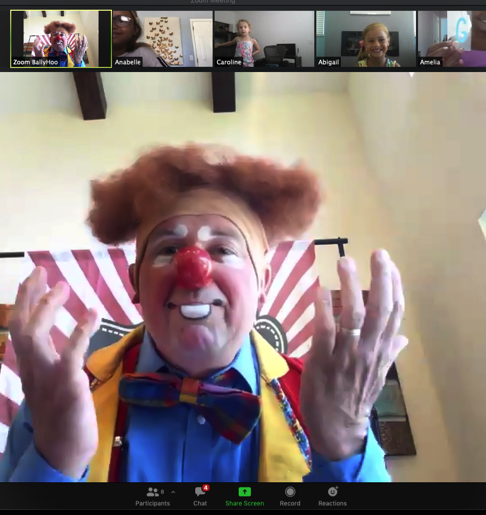 In Florida Virtual Clown Dusts Off His Rubber Chicken