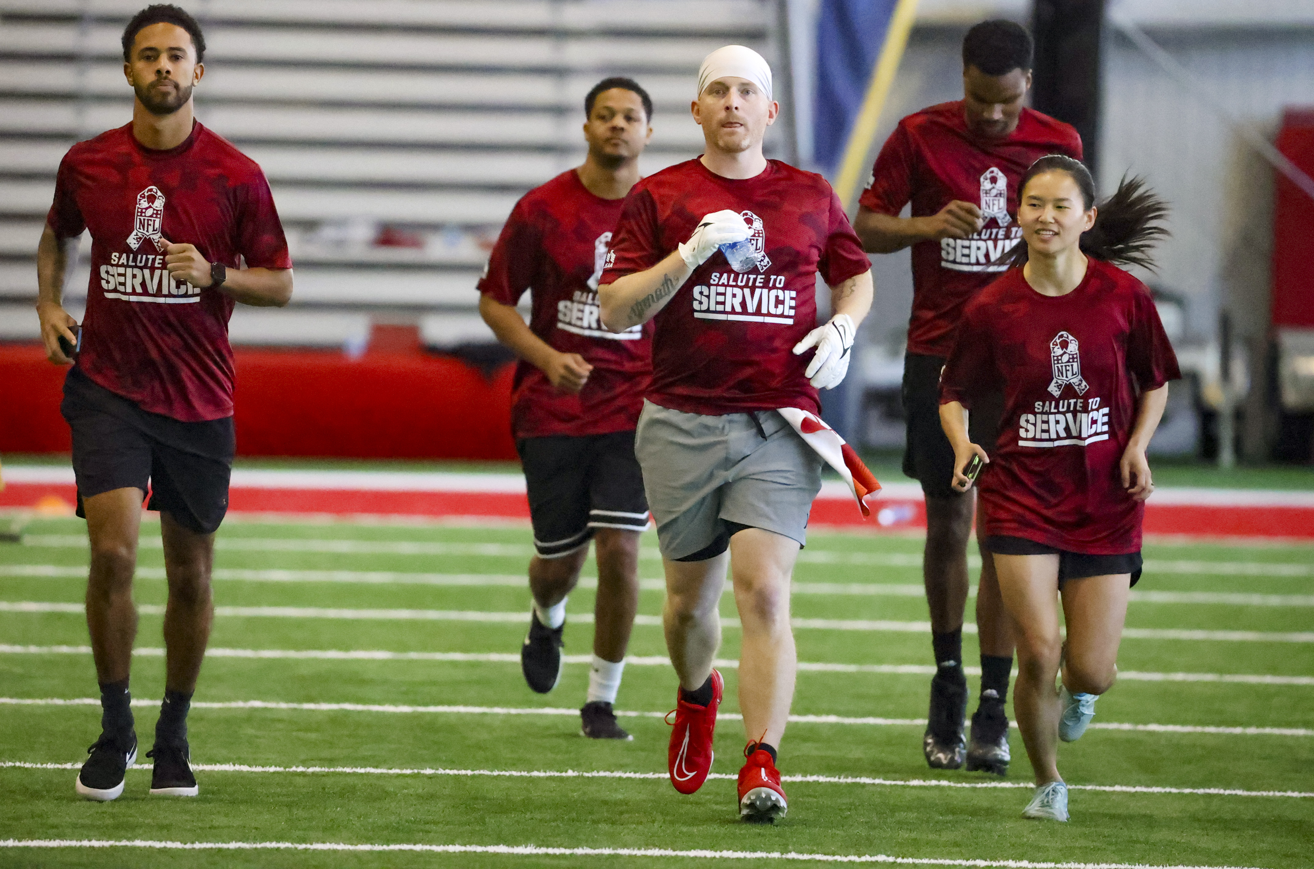 Tampa Bay-based military members train, and compete, like Bucs for a day