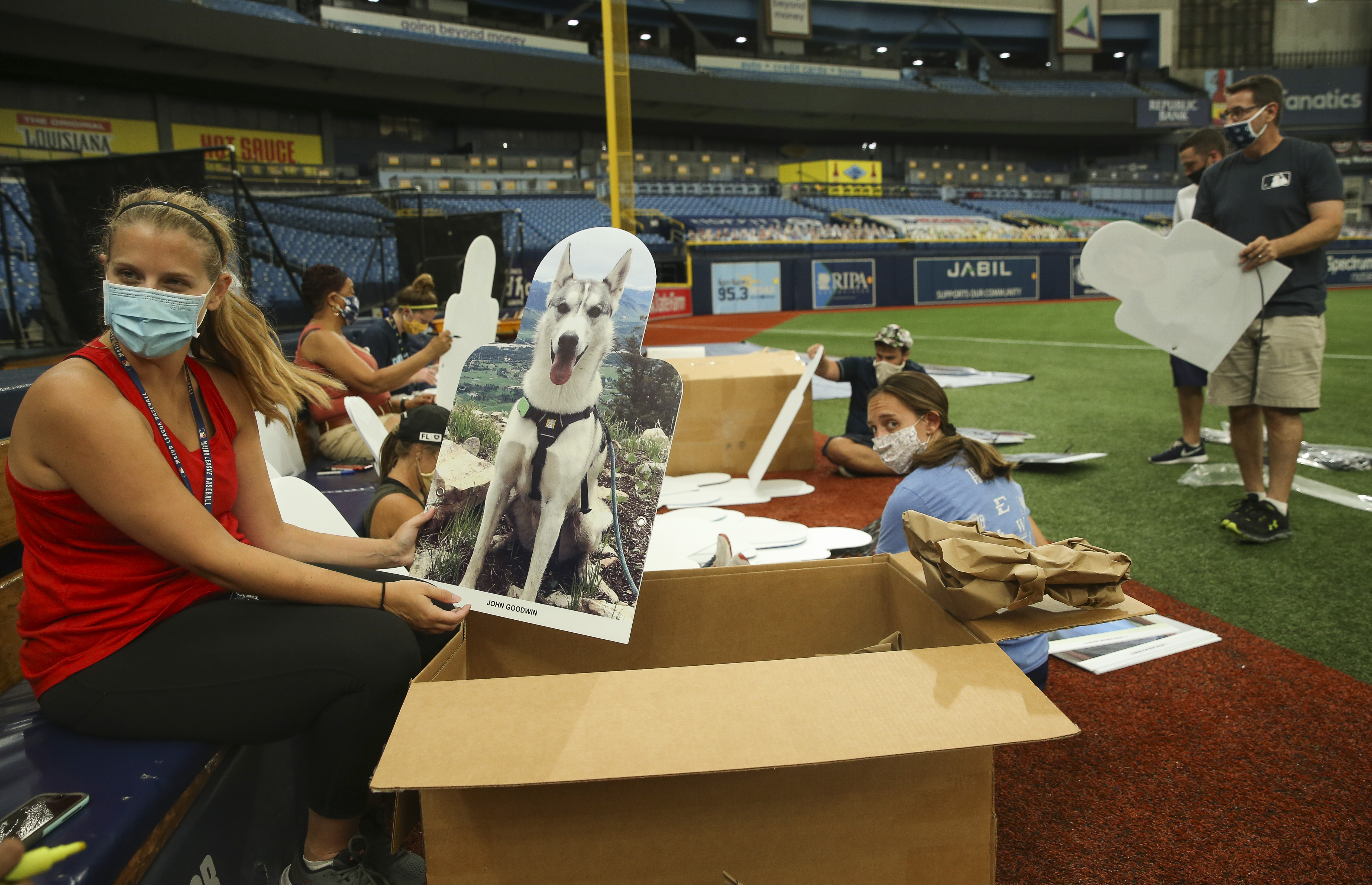 Dodgers are selling cutouts of fans' cats and dogs