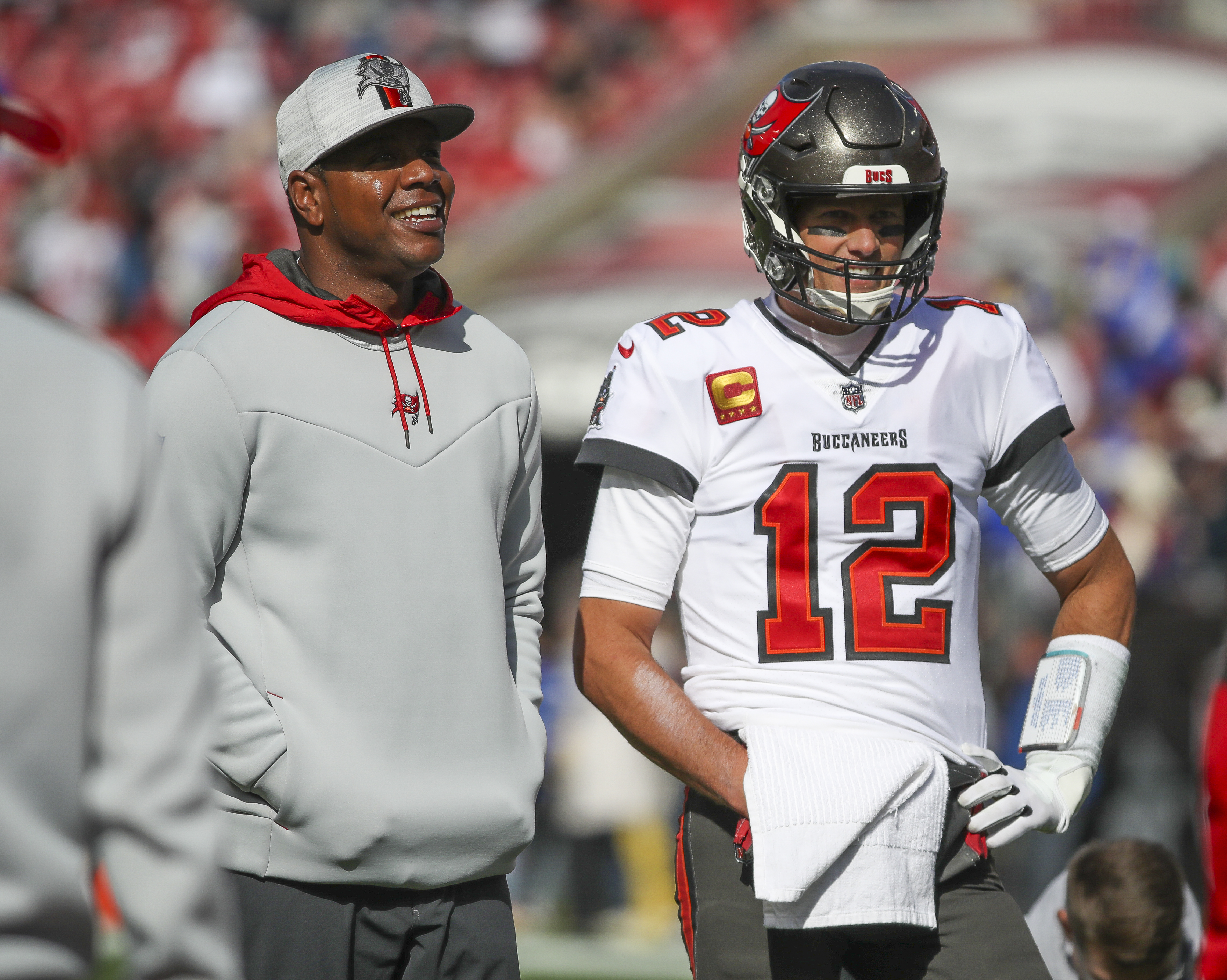 Baker Mayfield is doing his best Tom Brady (at 45) impression for the Bucs