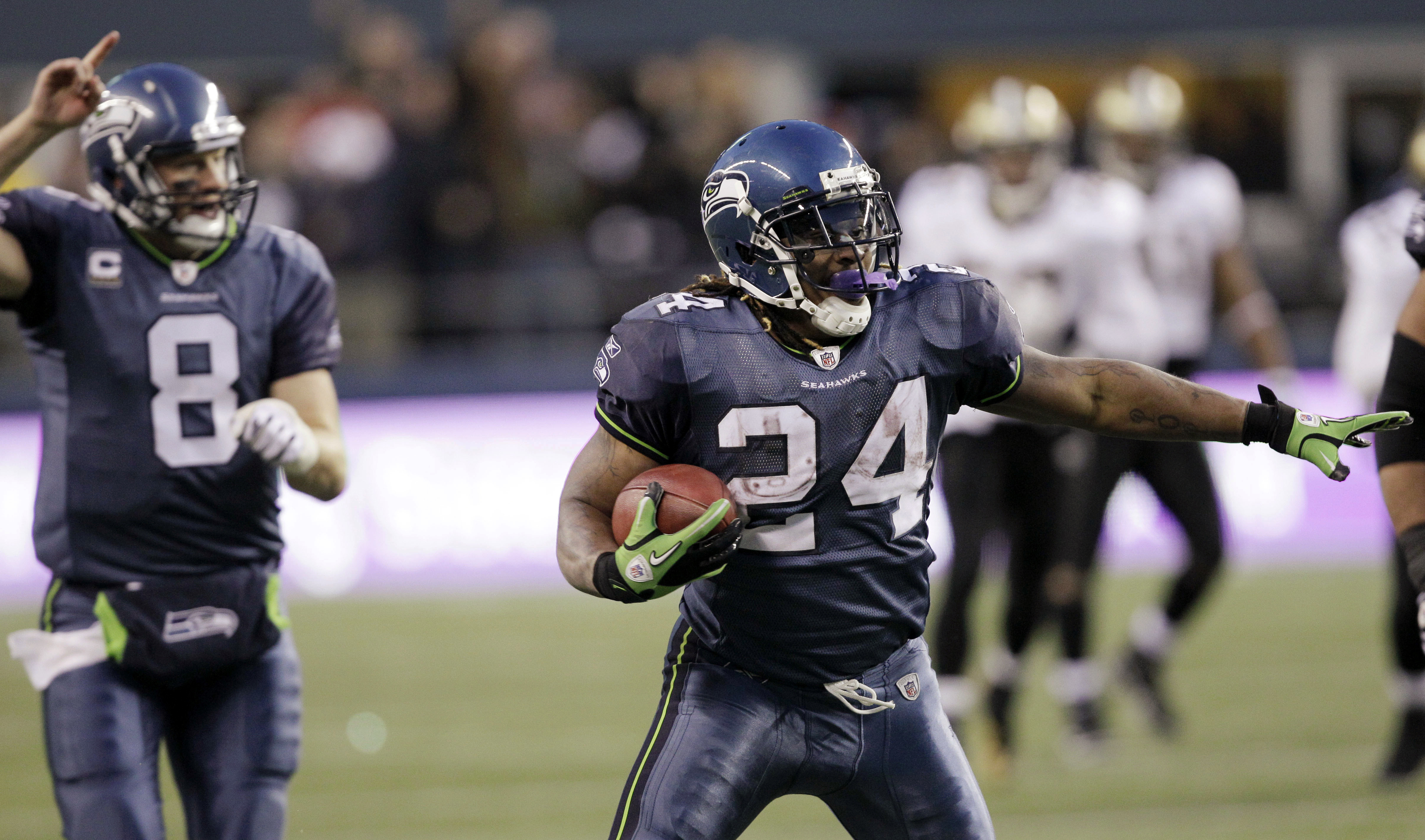 Seahawks beat New Orleans Saints 41-36 in NFC wild card playoffs