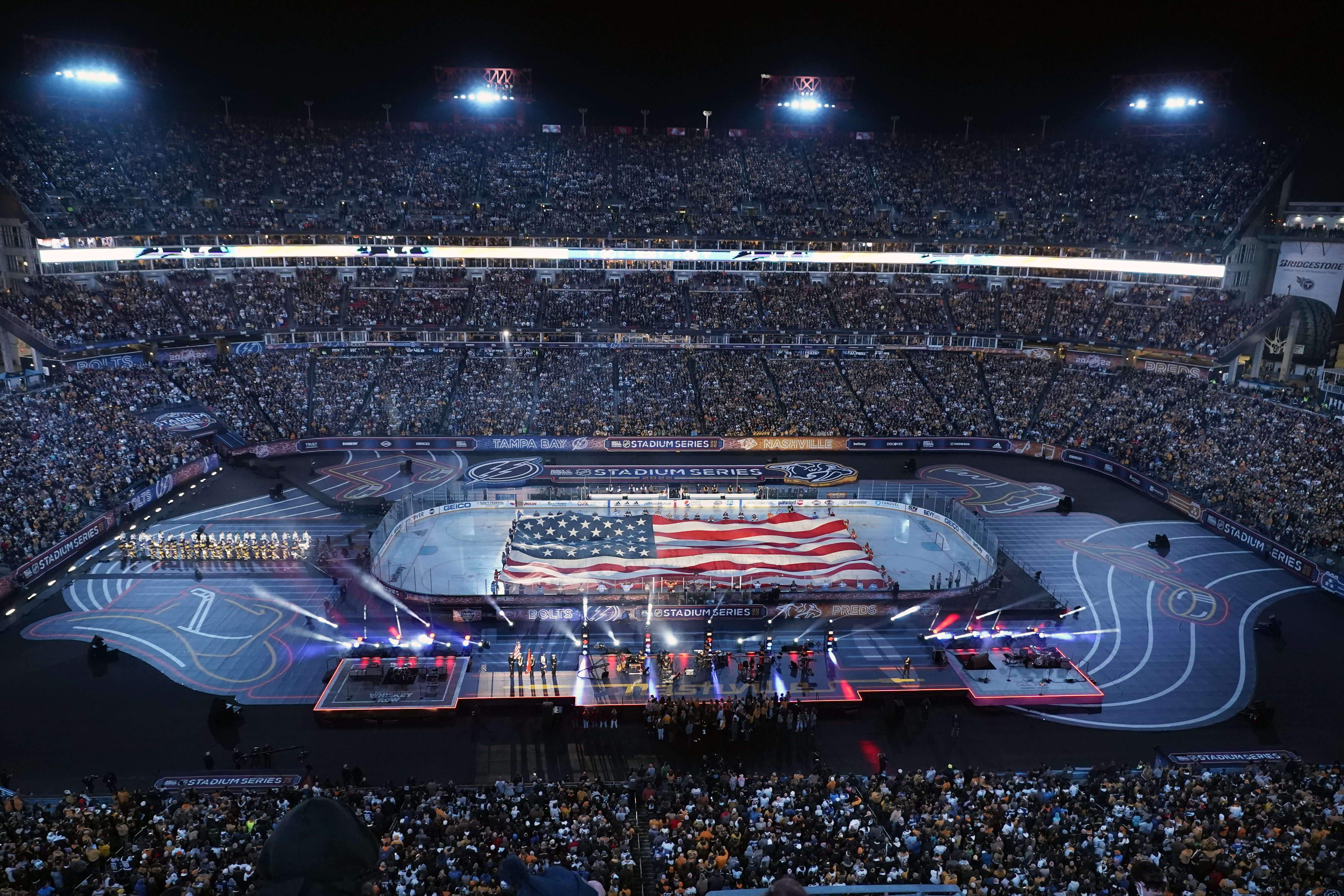 Nashville Predators and Tampa Bay Lightning Tease Stadium Series Unis
