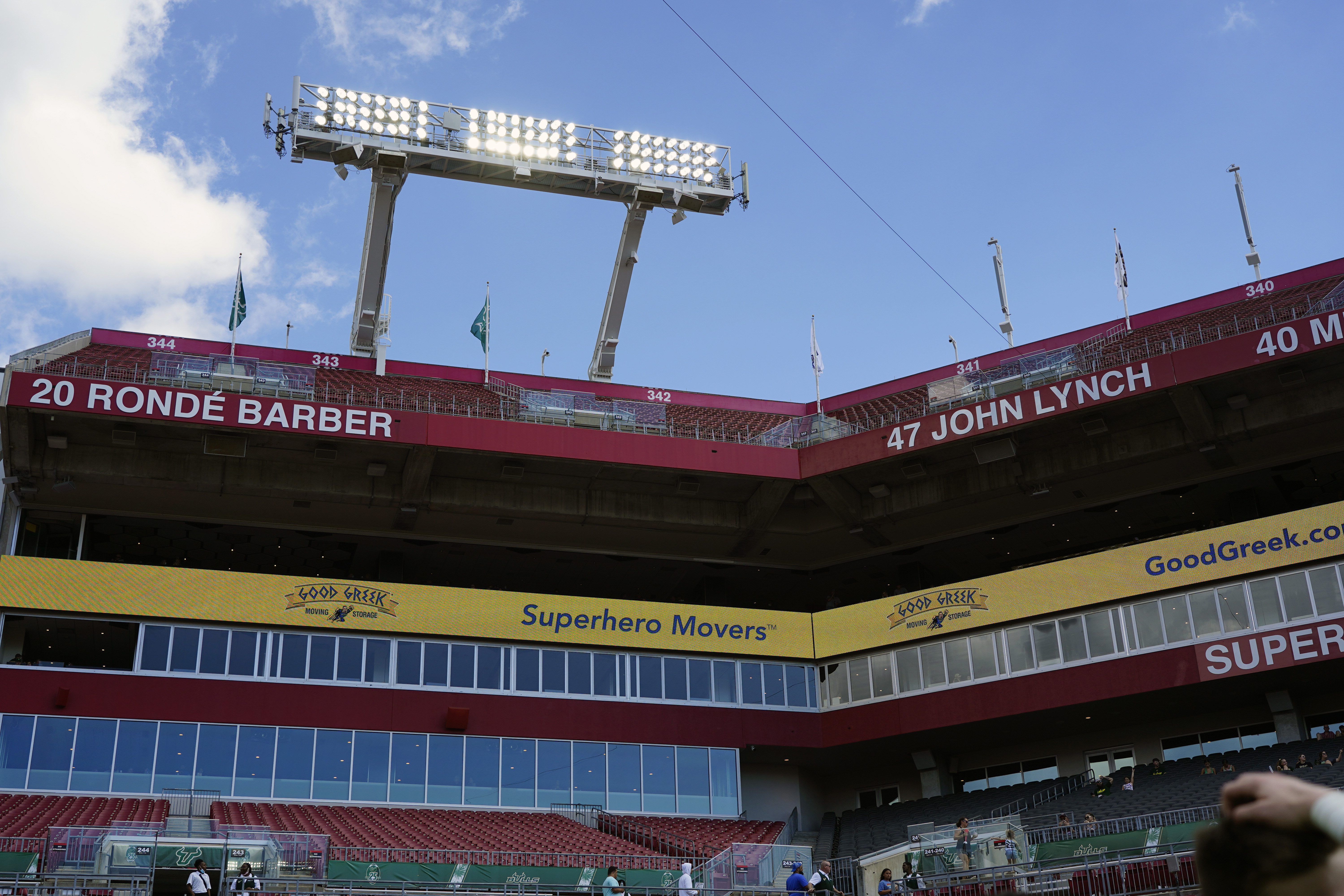 Section 243 at Raymond James Stadium 