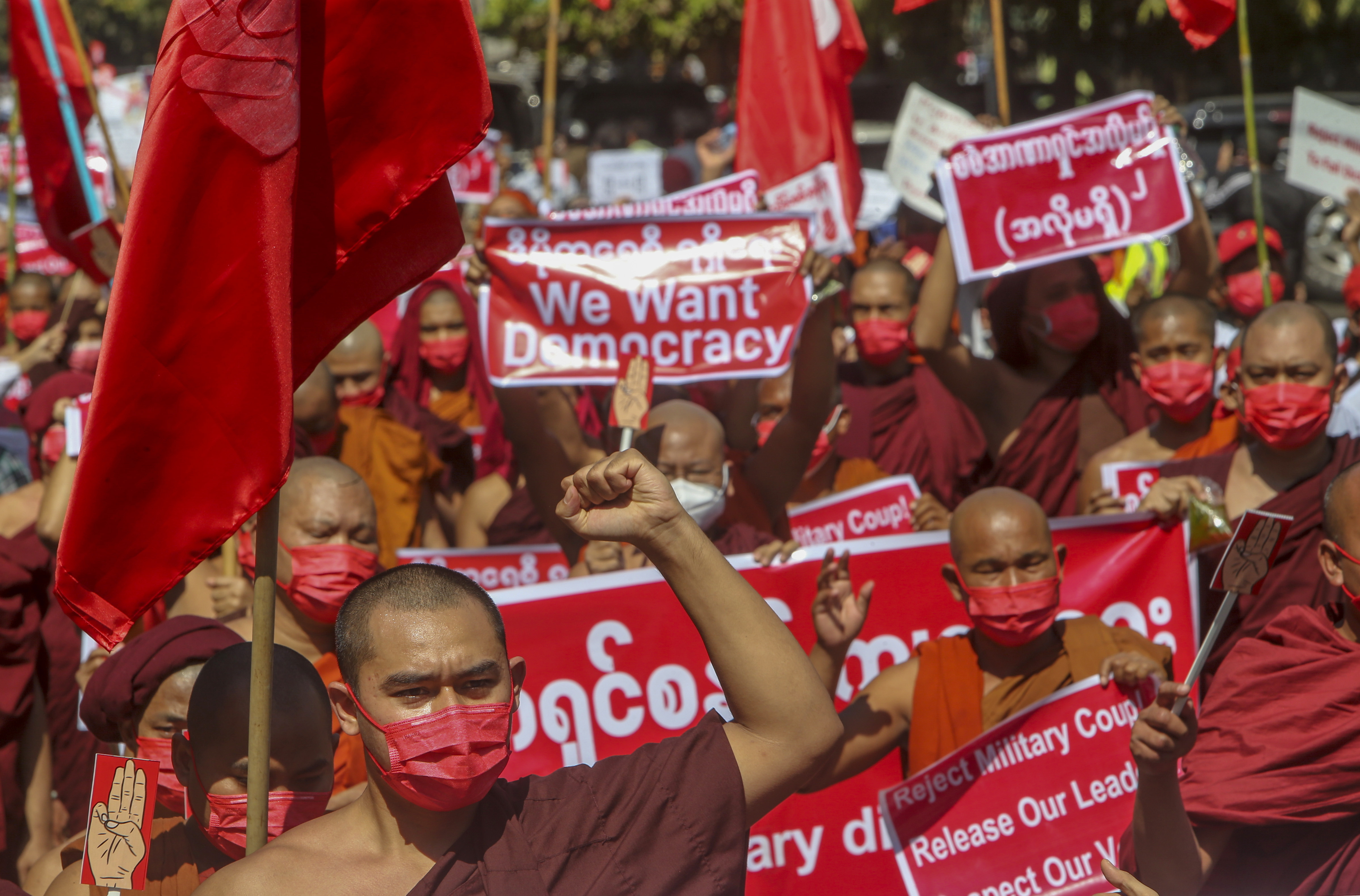 Myanmar Protesters Back On Streets Despite Police Violence