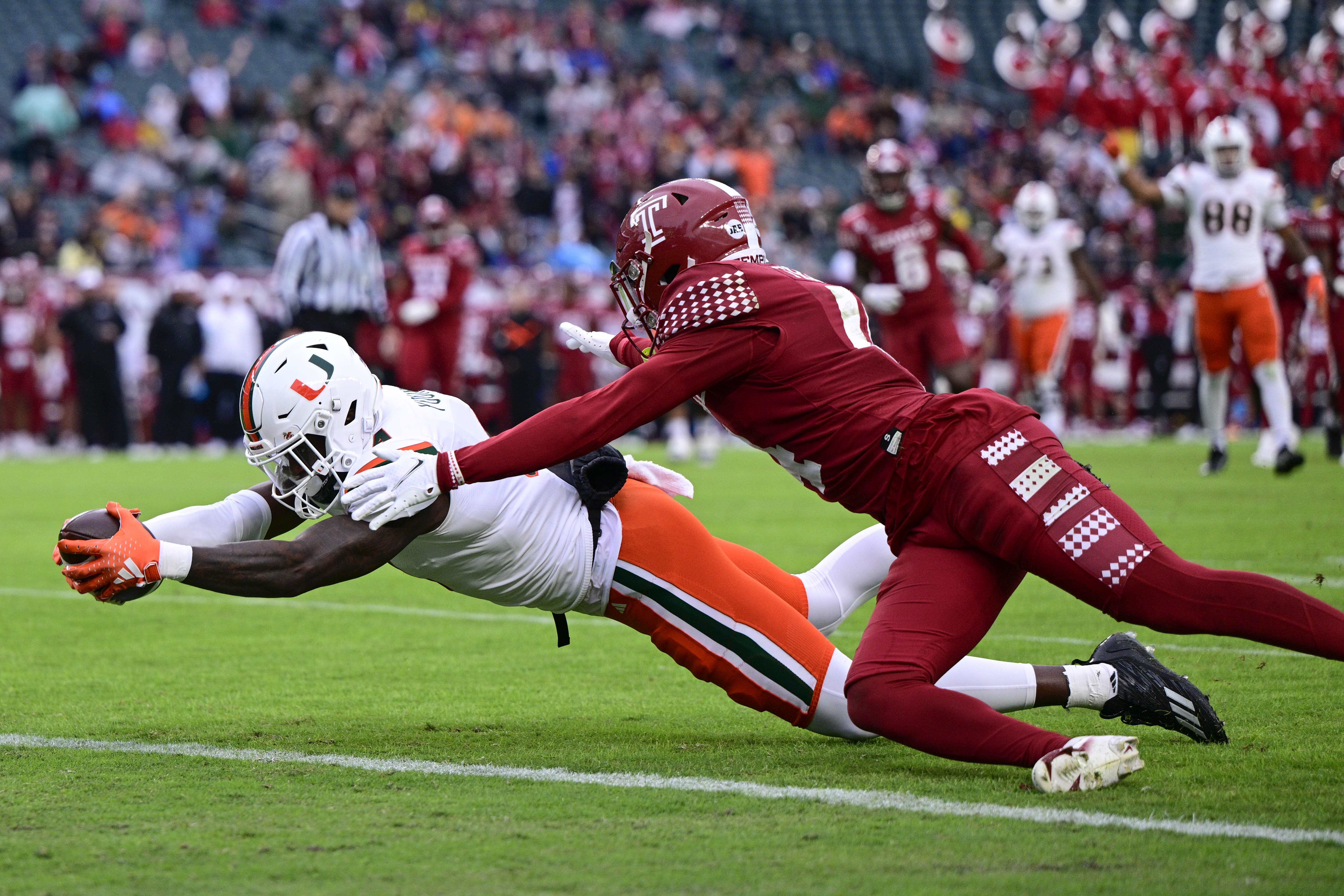 Miami Hurricanes safety Kamren Kinchens injured during Texas A&M