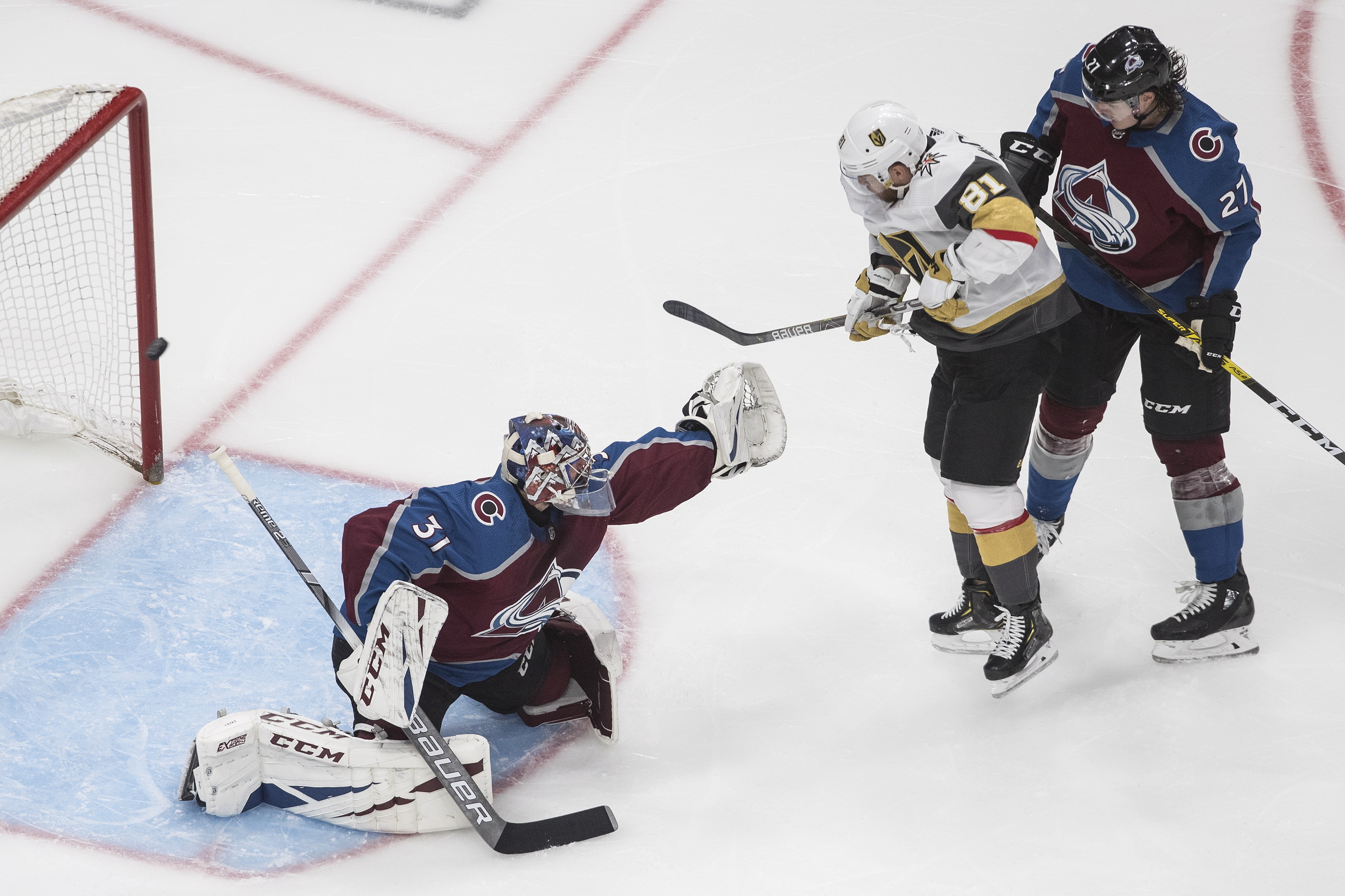 Tuch scores in OT, Knights beat Avs 4-3, earn top seed