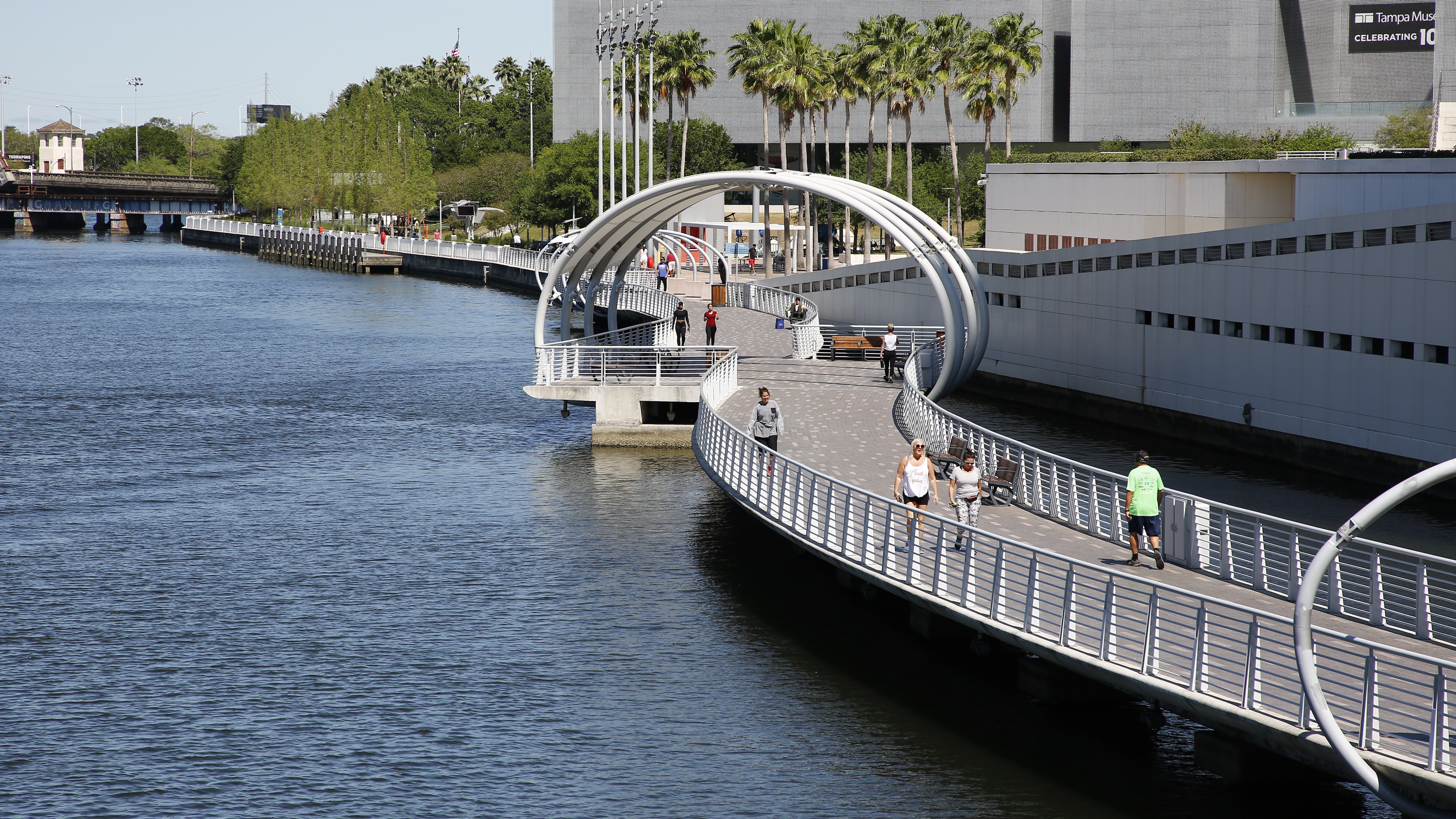 The Tampa Riverwalk