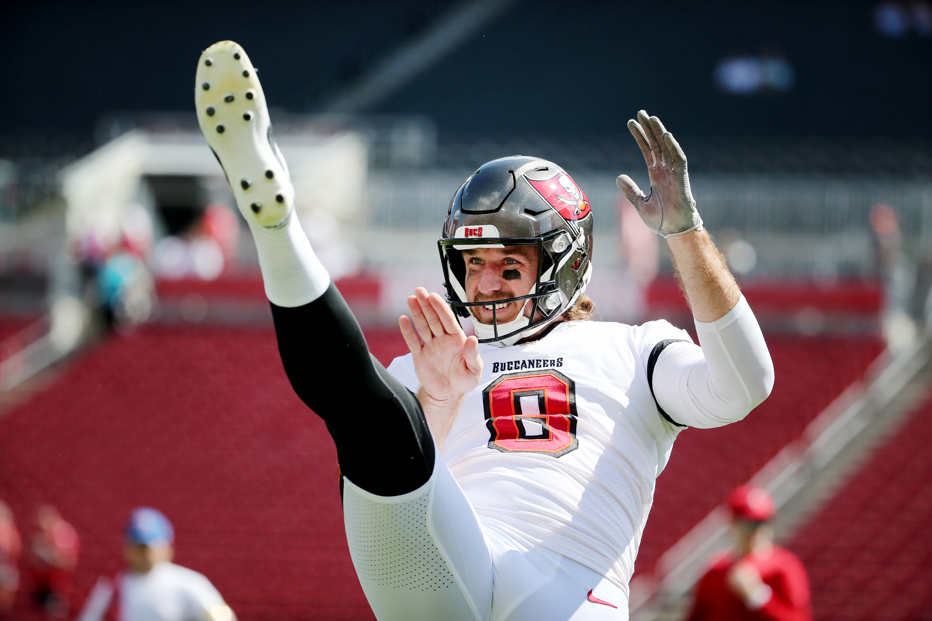 Bradley Pinion Tampa Bay Buccaneers On-Field Sideline Logo Gaiter