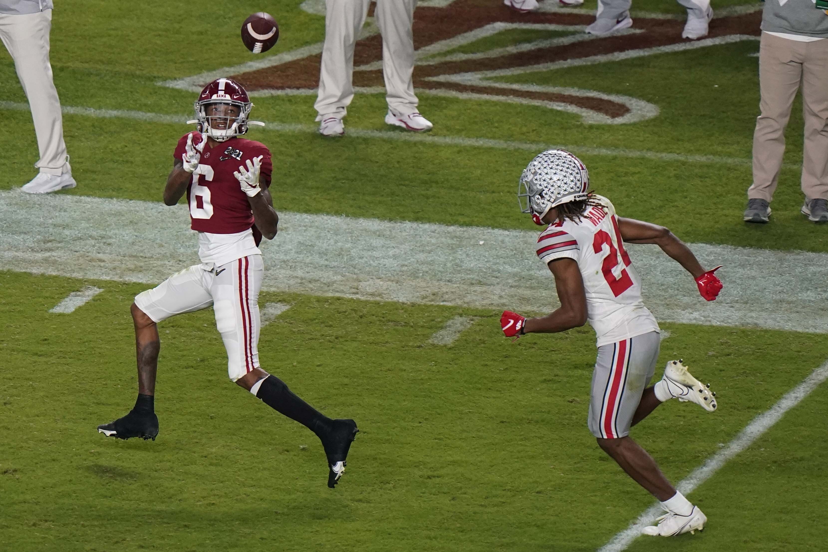 Alabama-Notre Dame football: Steve Sarkisian helps DeVonta Smith emerge