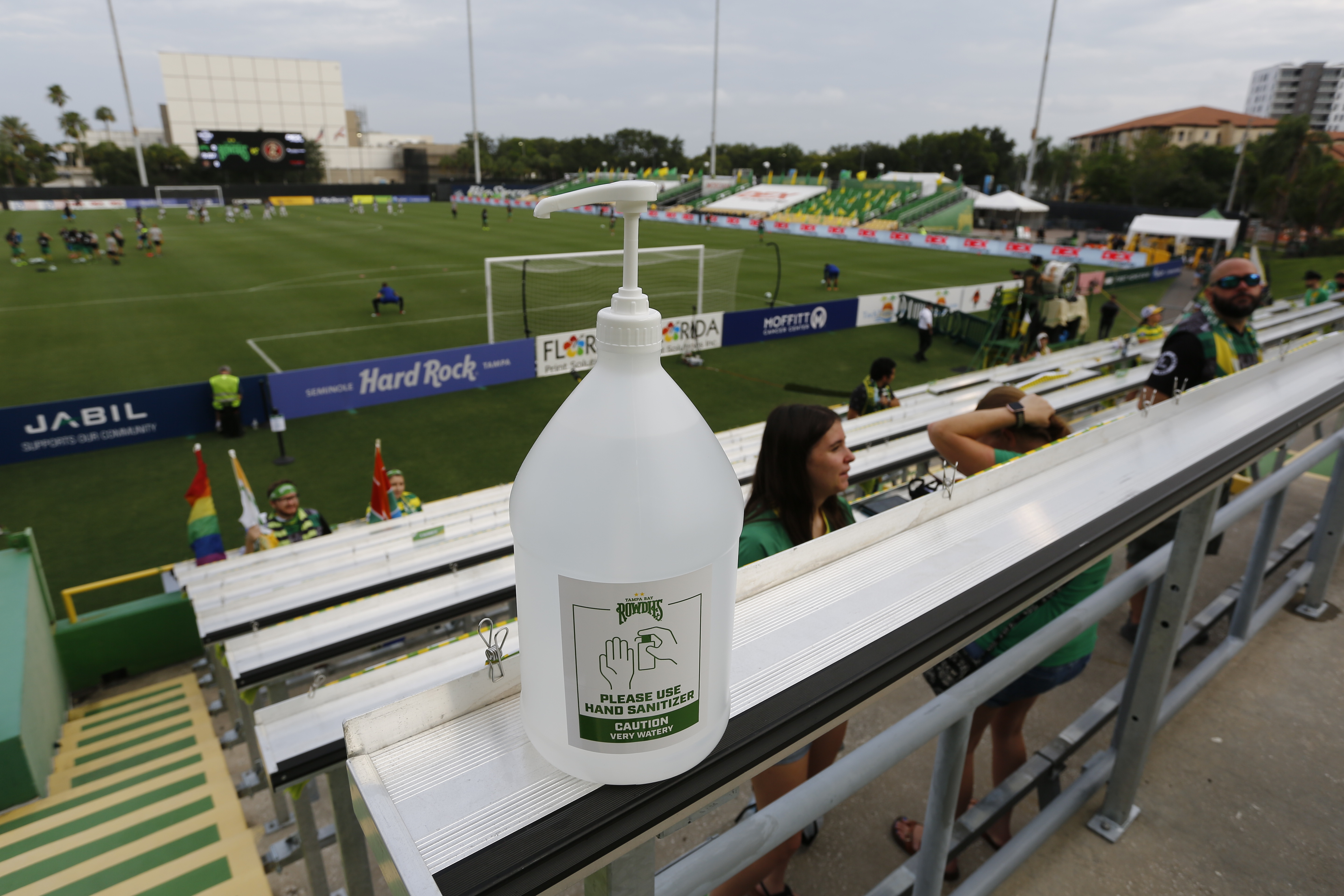 St. Petersburg, FL: Young fans enjoying seeing Tampa Bay Rowdies