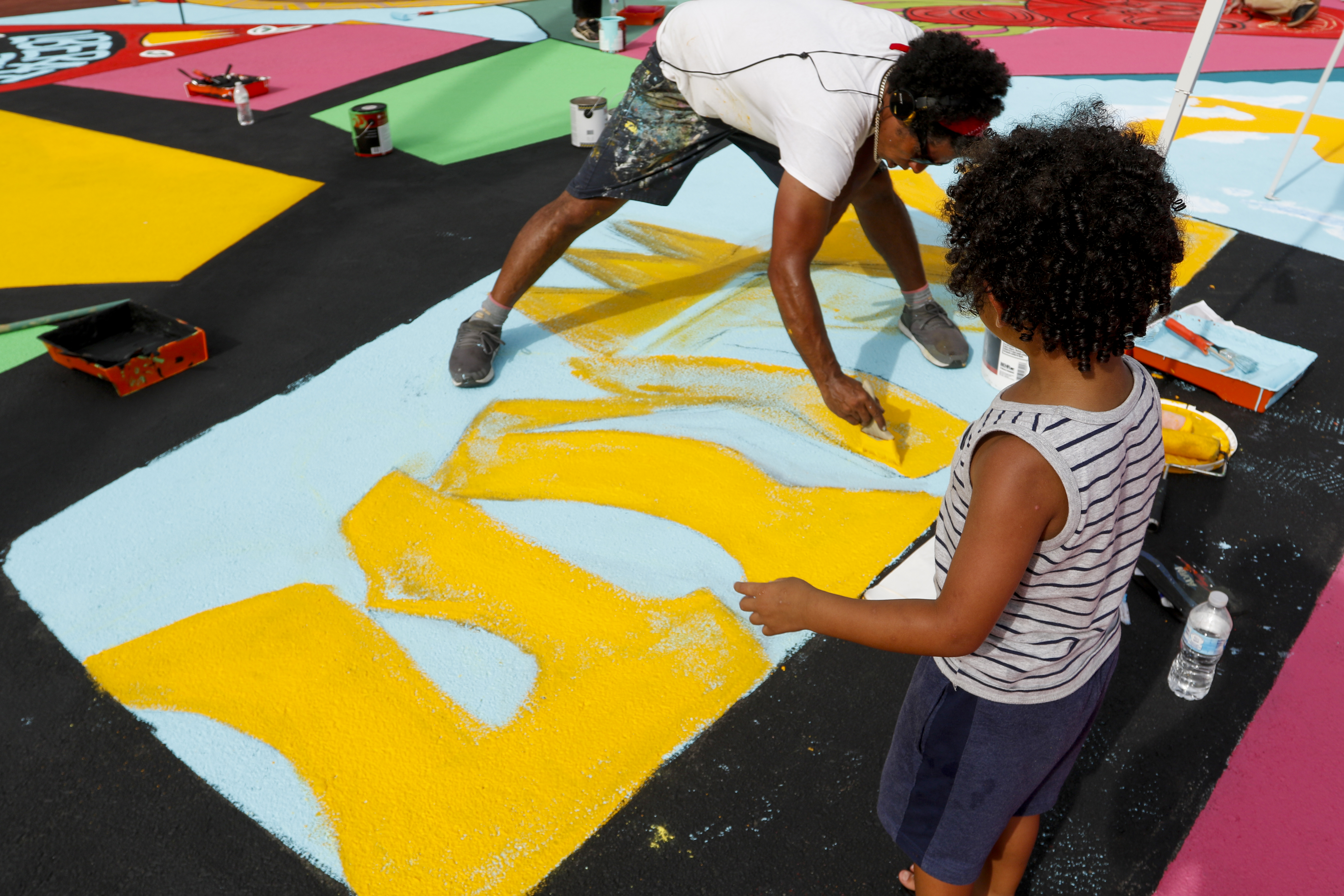 Tampa artists discuss their Black Lives Matter themed intersection