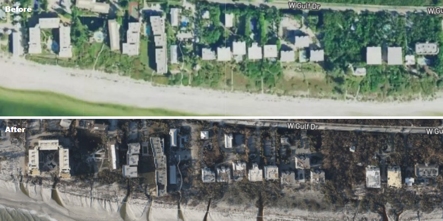 Cyclone Before And After