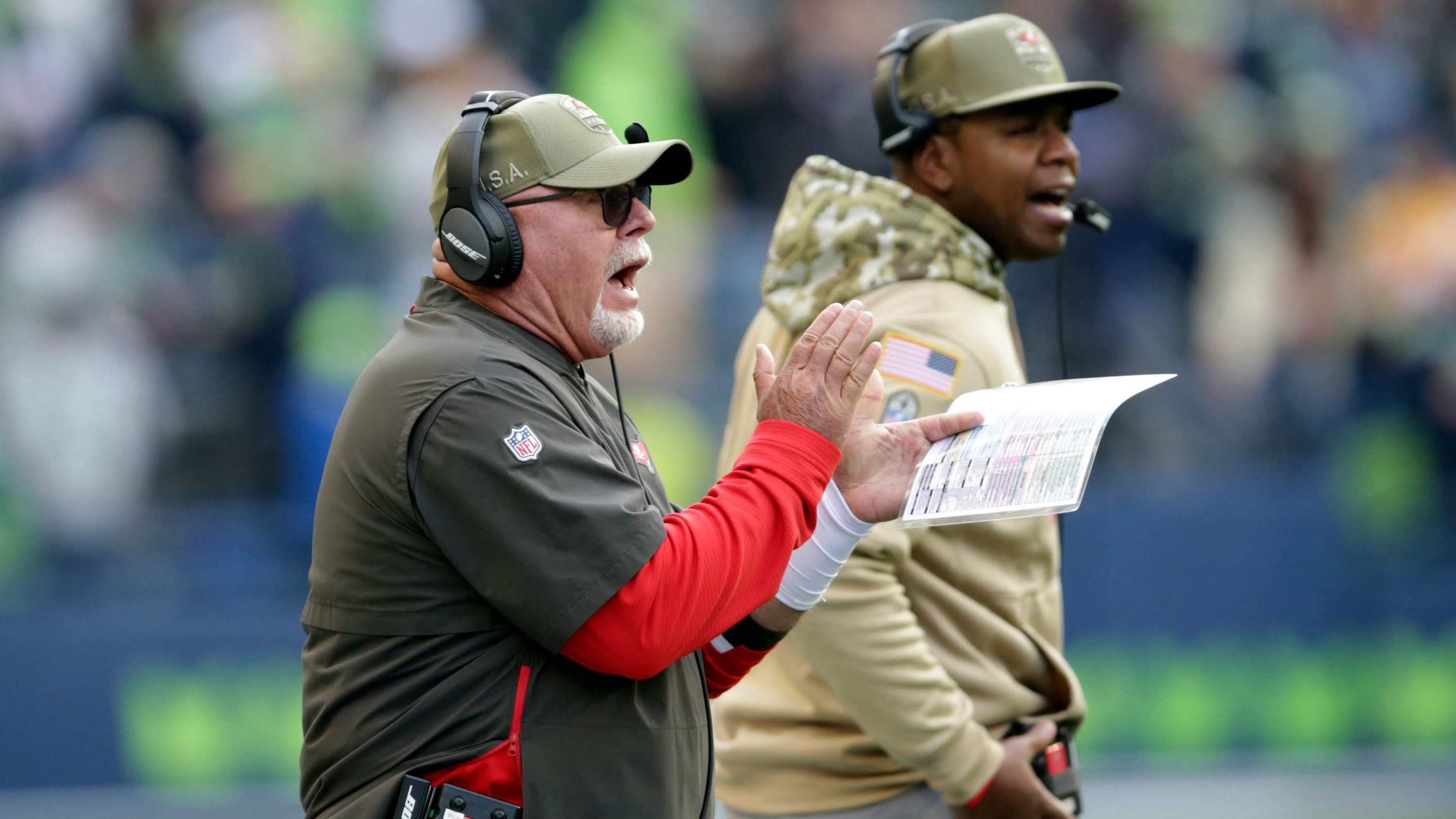 Bruce Arians' Monday Night Football pink hat to be auctioned off