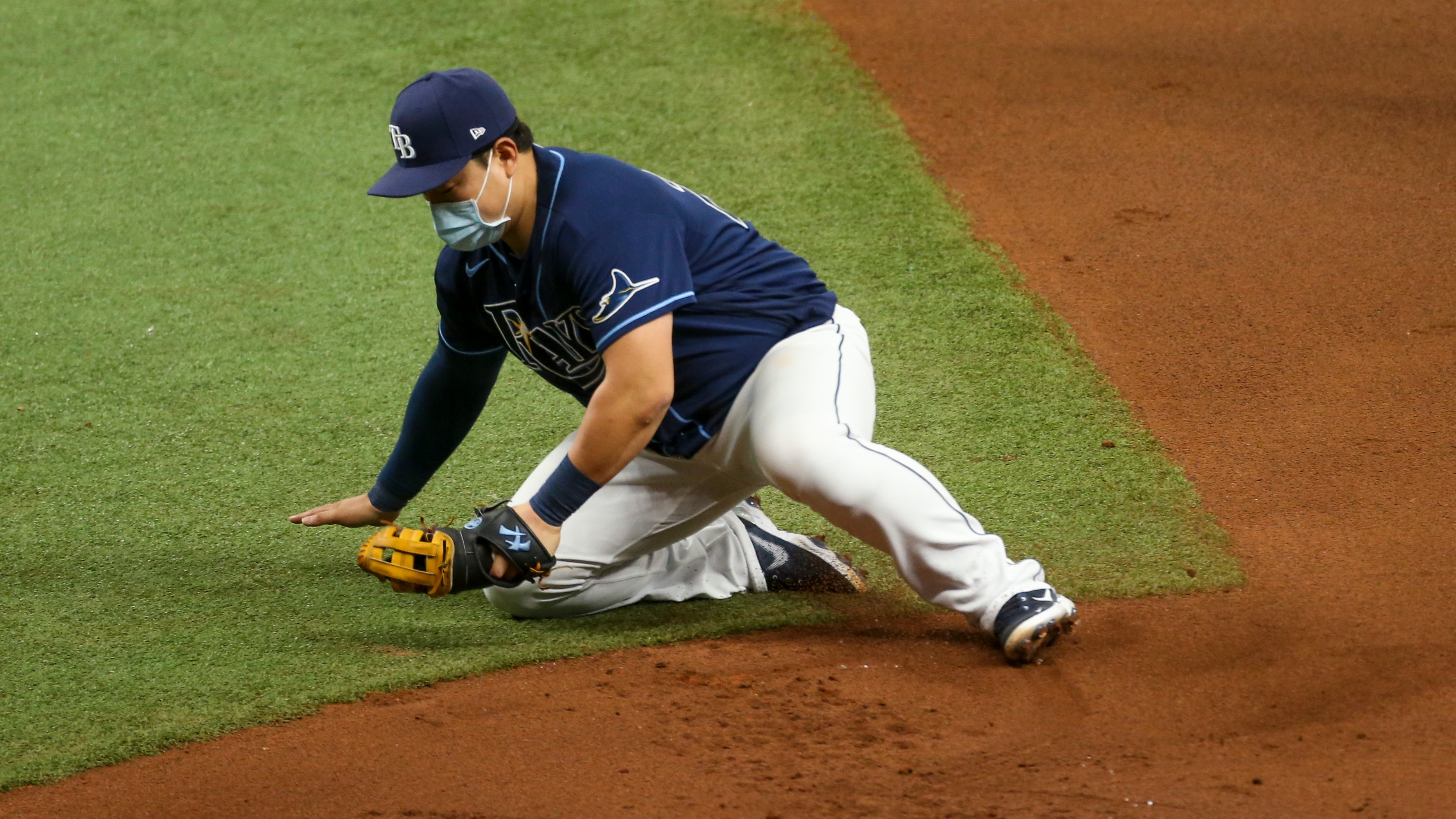 Ji-Man Choi - 1B - Tampa Bay Rays Beach Towel