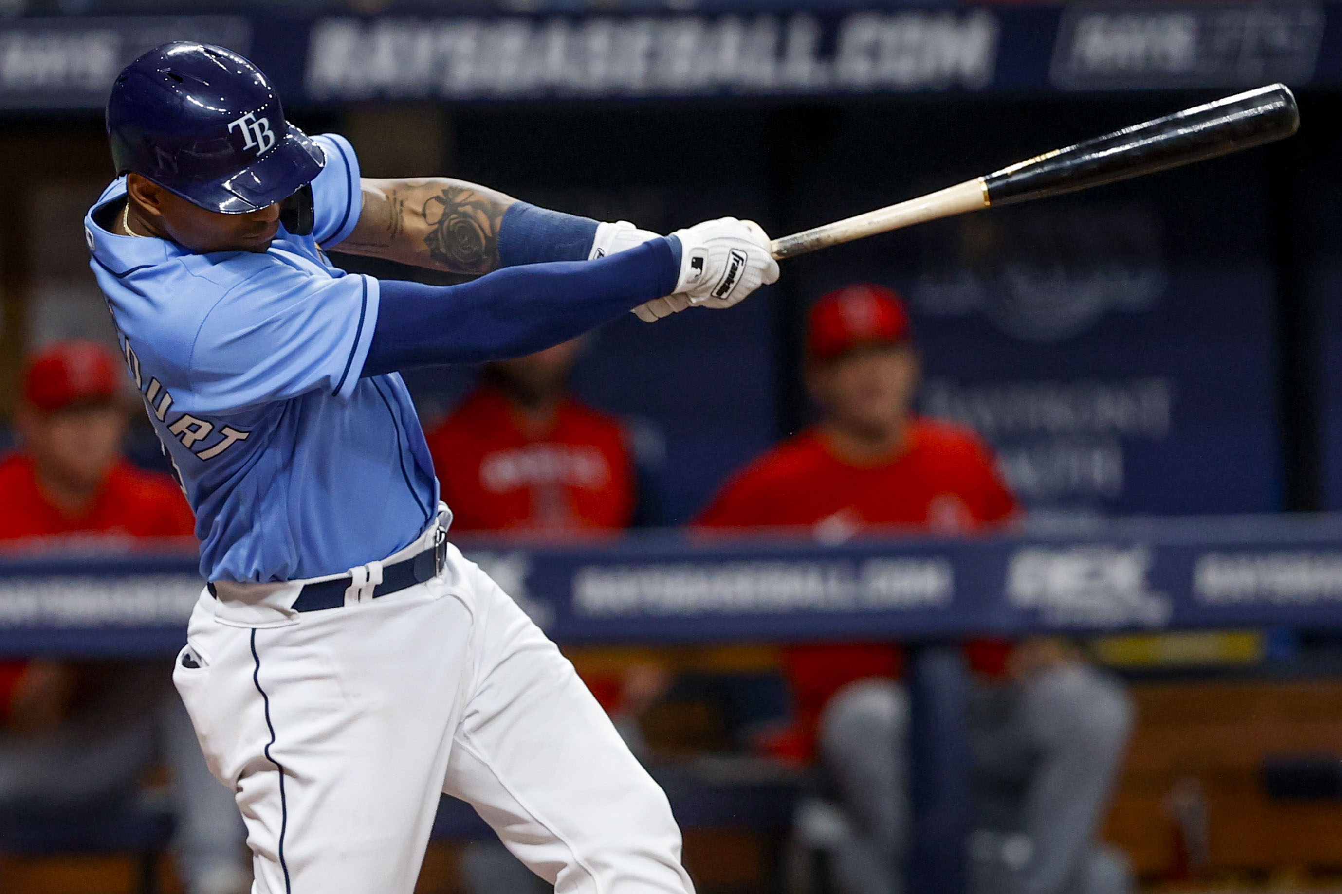 Bethancourt stars at plate, on mound as Rays beat Angels, 11-1 - CBS Los  Angeles