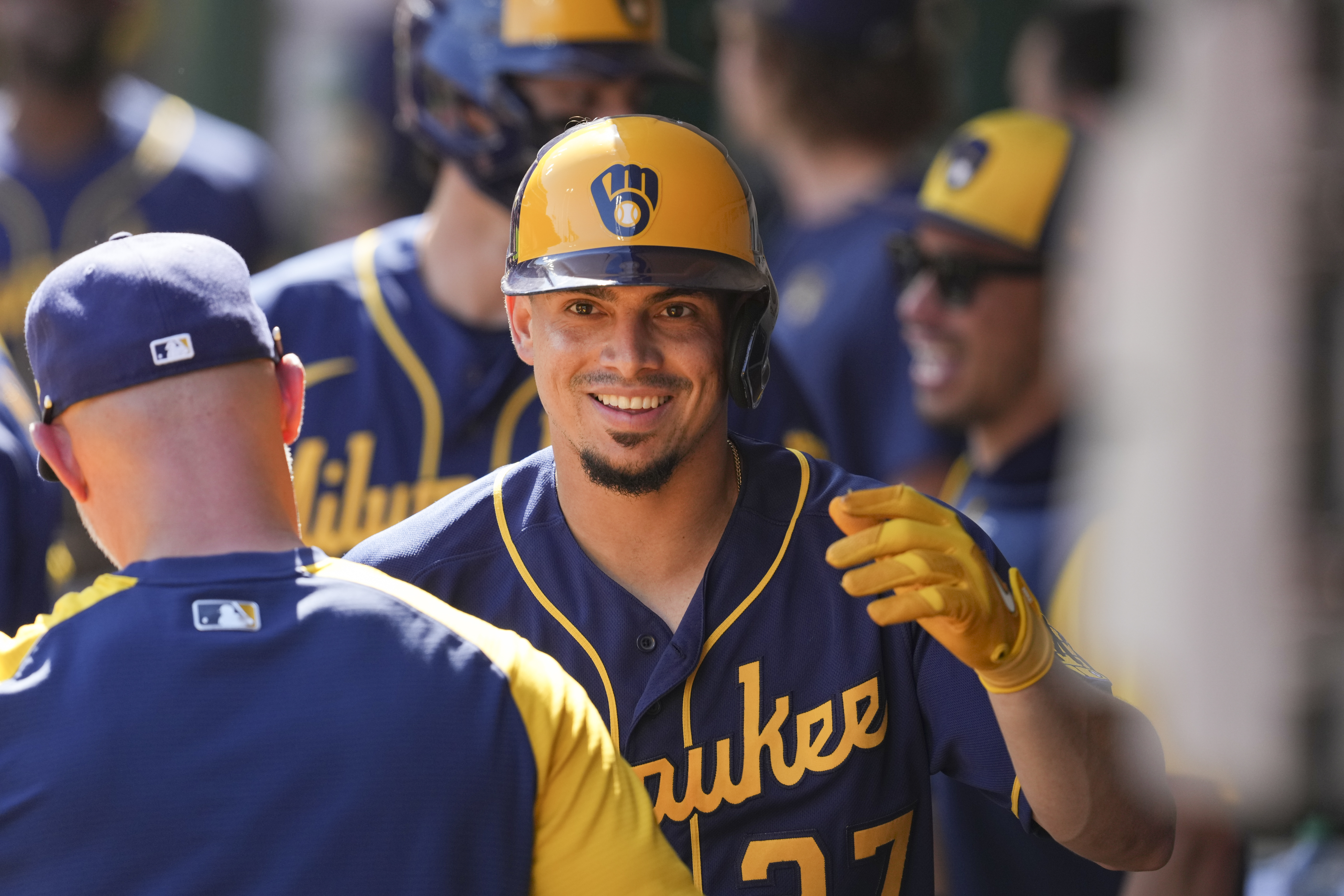 Brewers' Willy Adames returns to face Rays, with a smile, of course