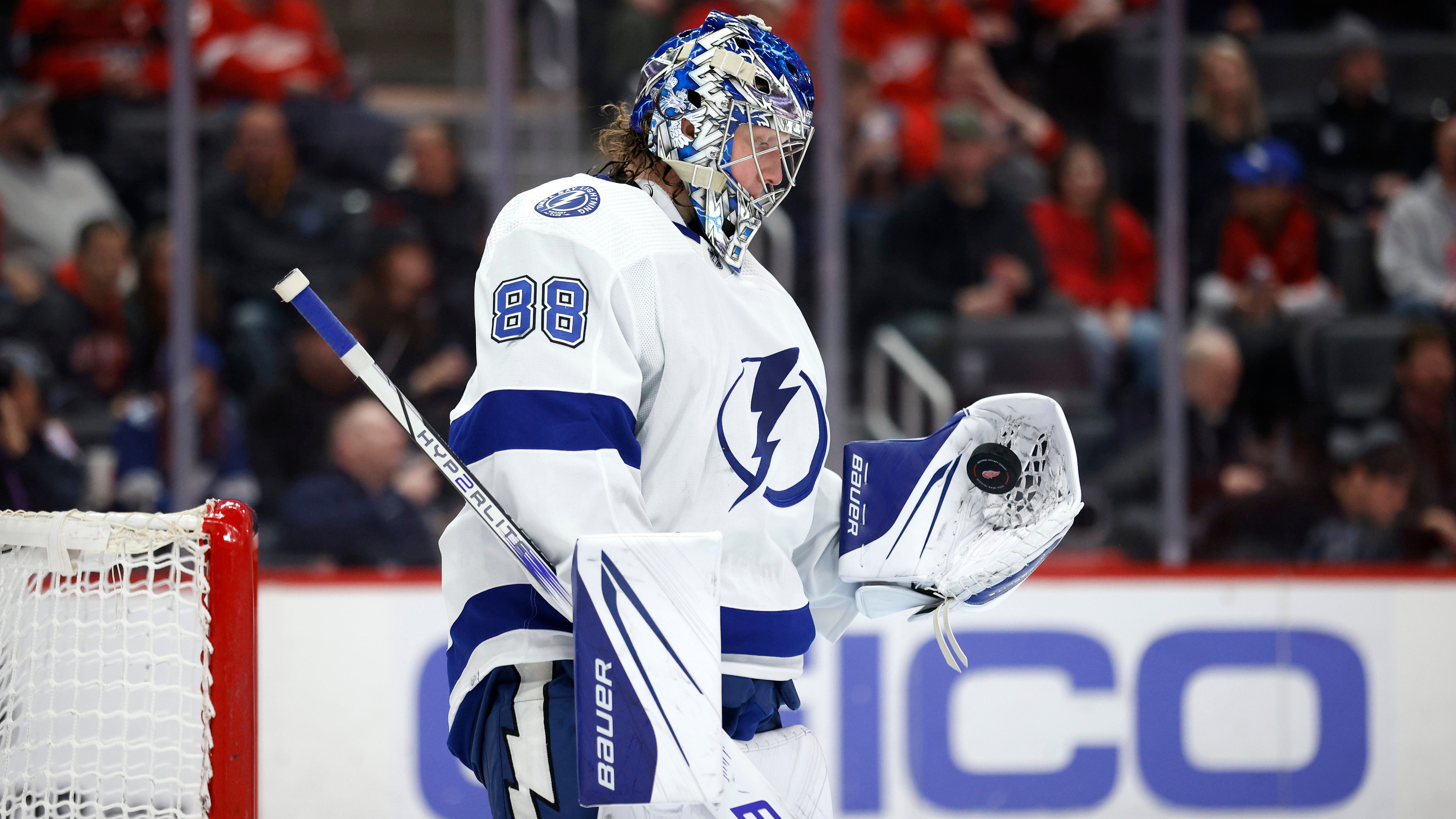 Vasilevskiy ends 84-game shutout drought, Lightning beat Avs - The San  Diego Union-Tribune