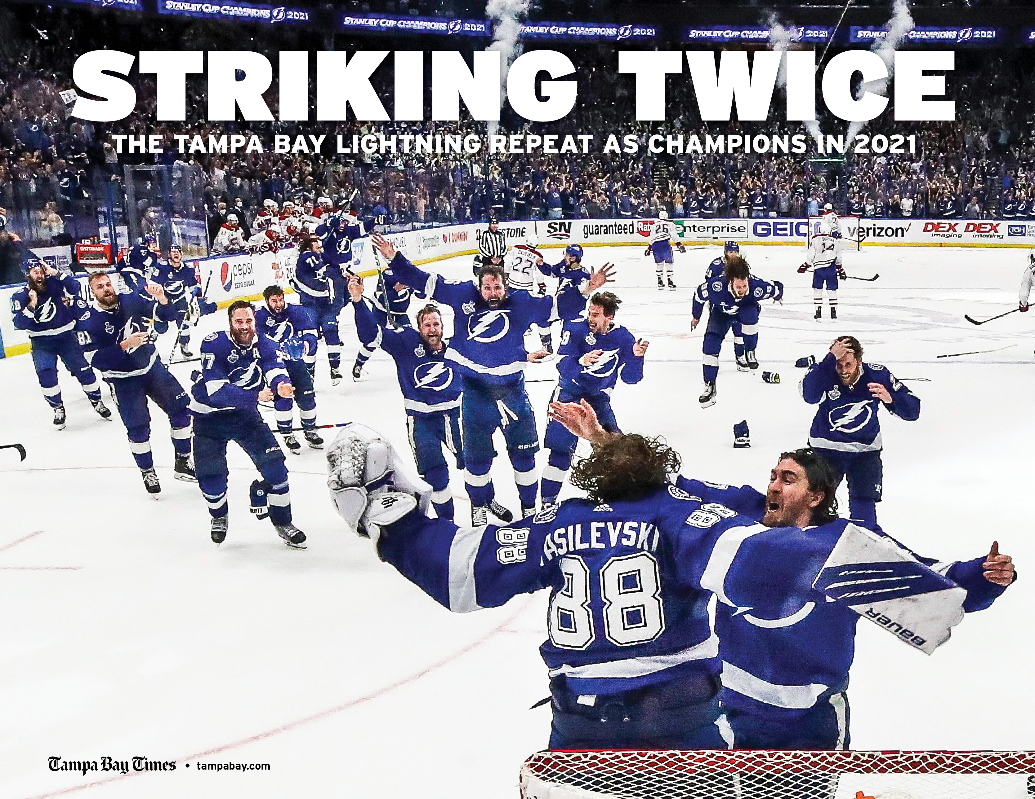 2021 Stanley Cup Champions Panoramic Picture - Tampa Bay Lightning