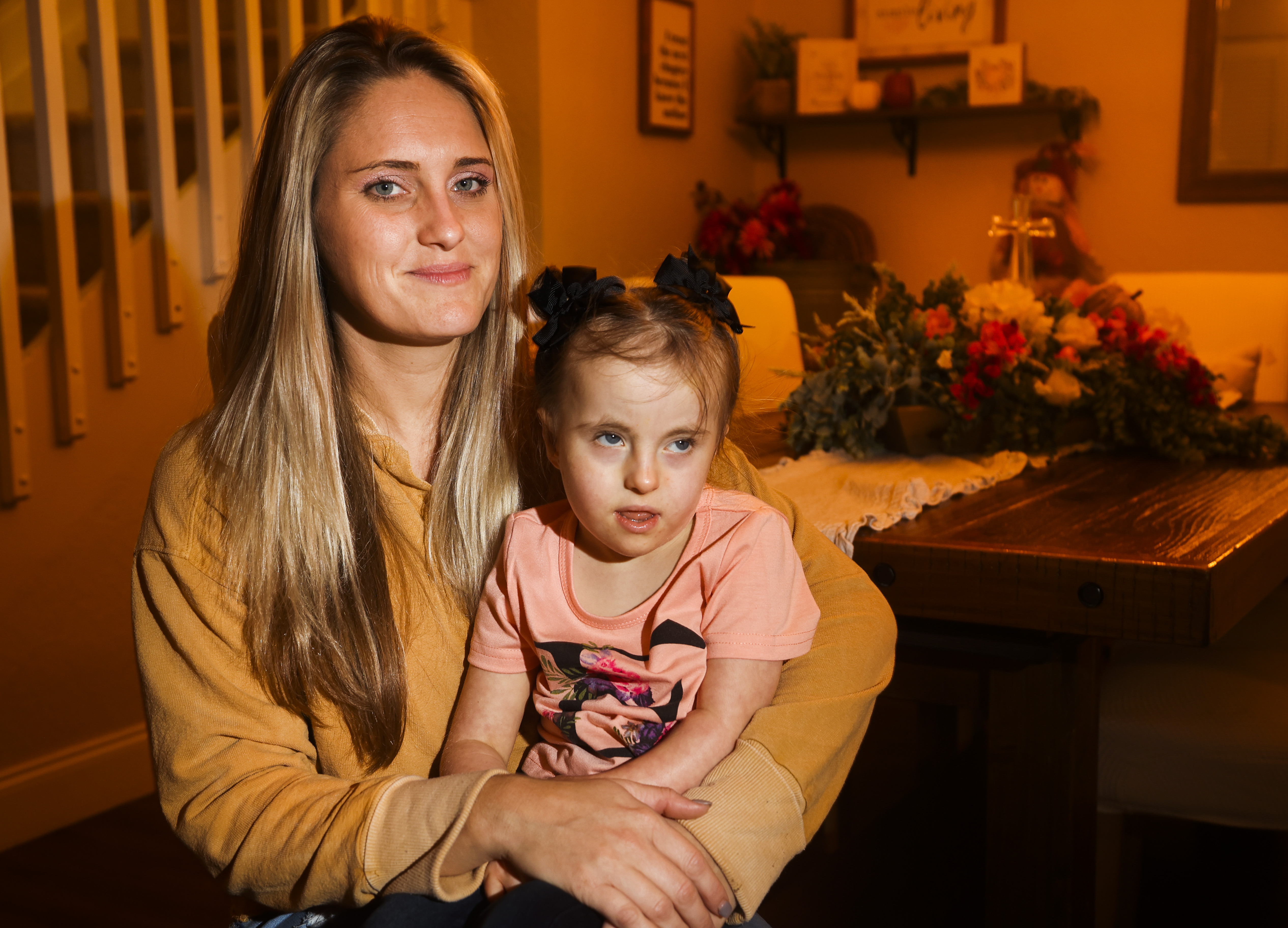 Kristi Krause, 32, holds her daughter Evannah in October 2023.
                              Evannah’s dad, Jonathan Dampf, overdosed on kratom. “He did not want
                              to be taking this stuff,” Krause said. “He truly, truly didn’t.”