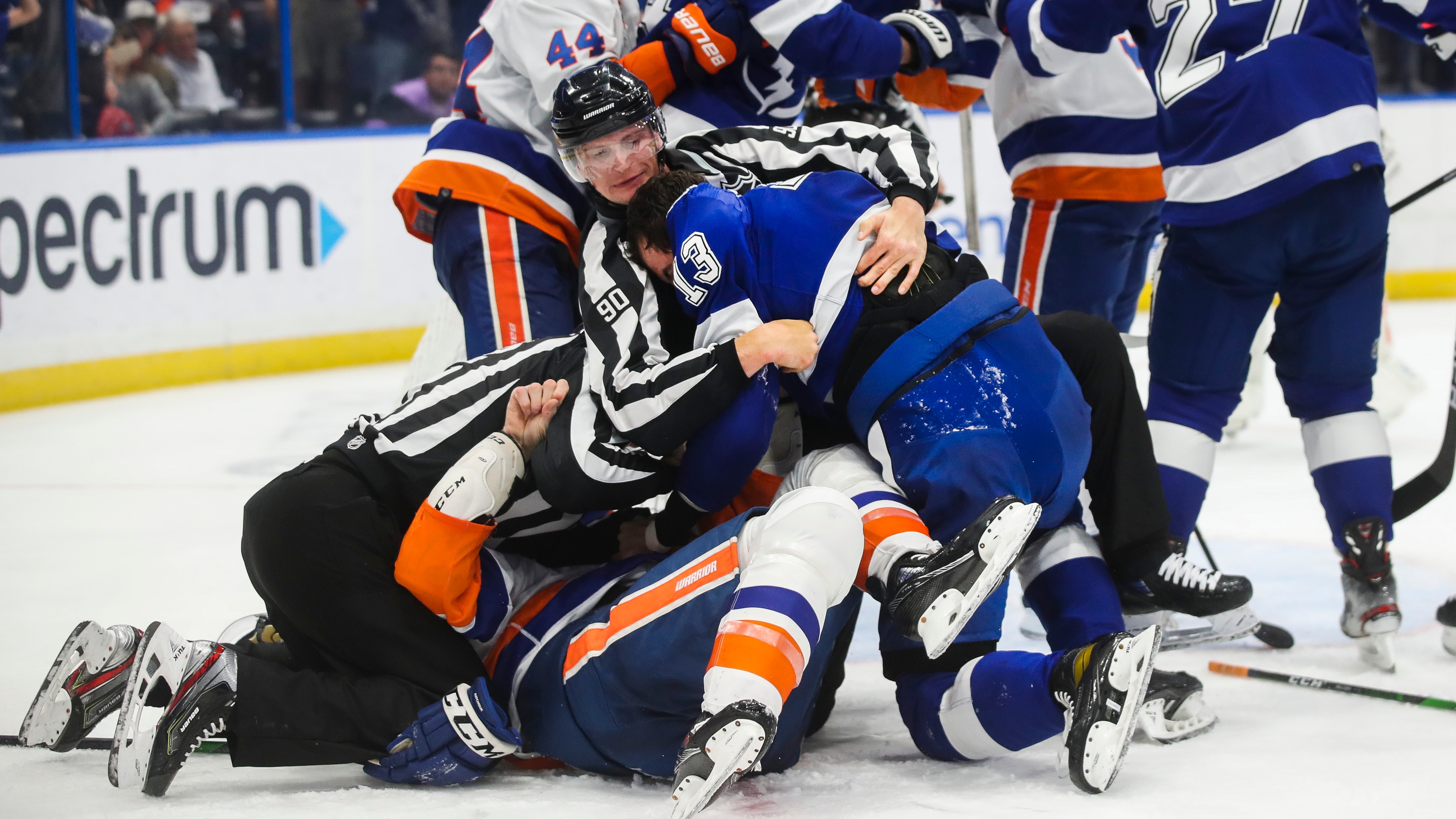 New York Islanders defenseman Zdeno Chara (33) skates against the