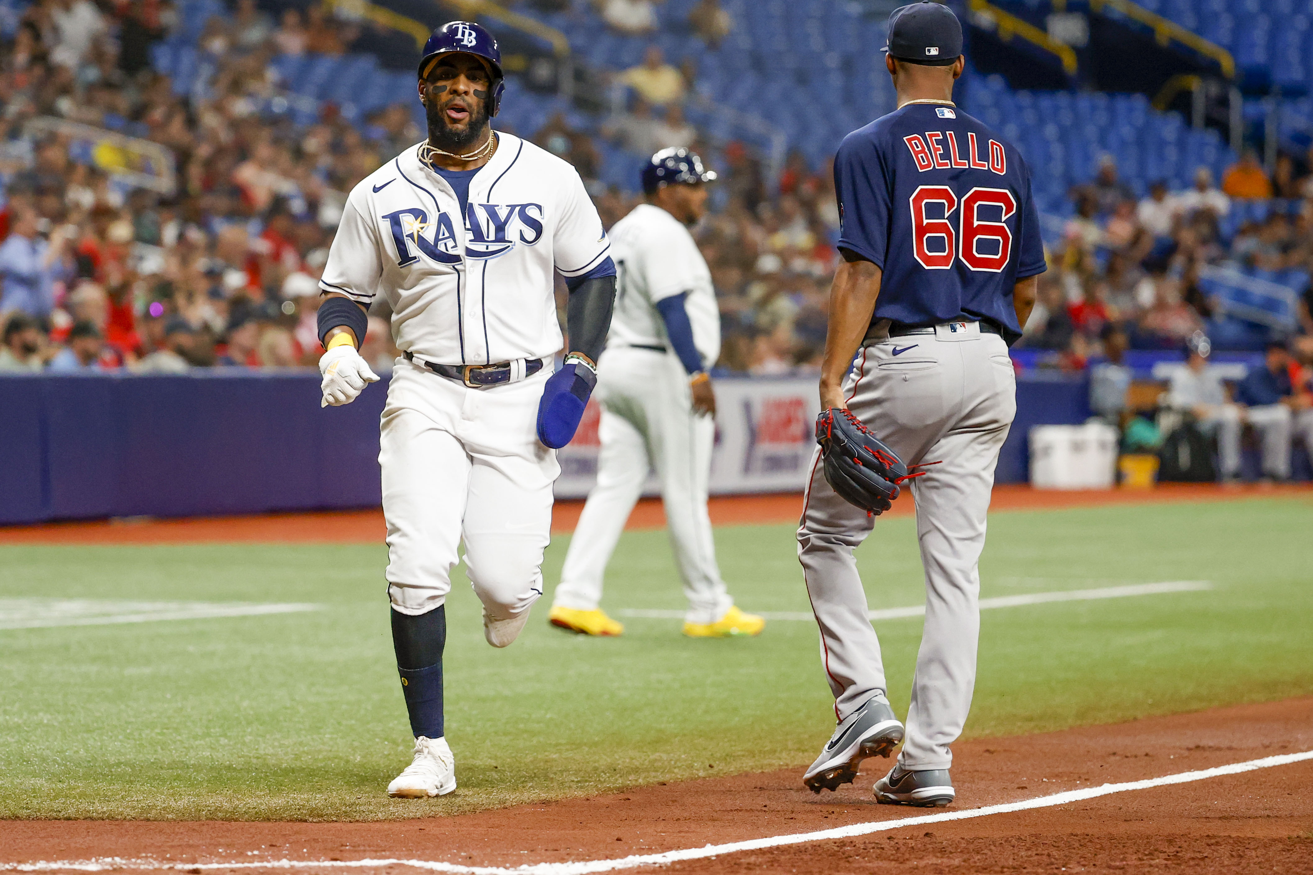 Wander Franco drives in 3 as Rays beat Blue Jays 10-5