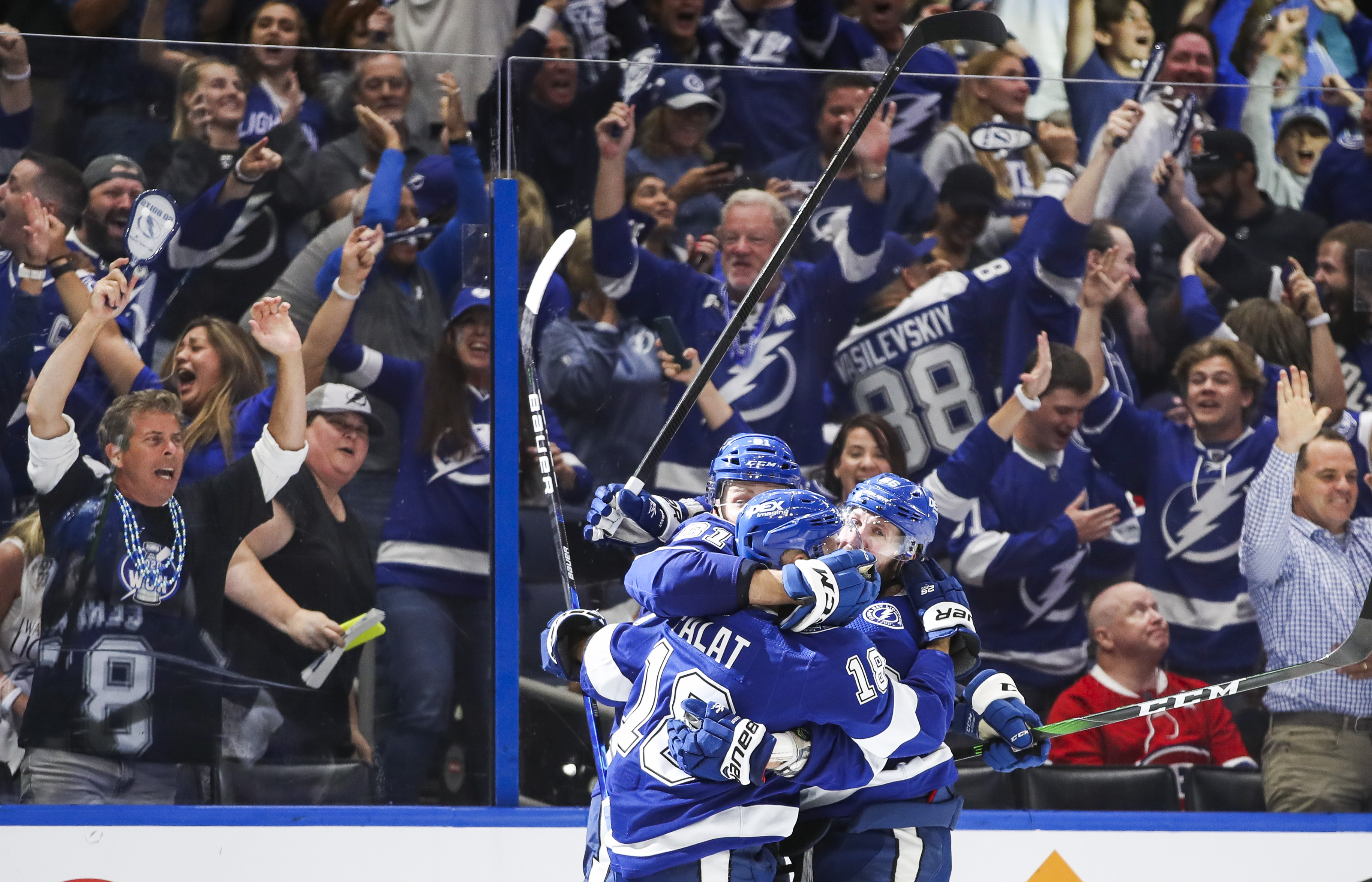 City Of Tampa, Fans Cheer On Bolts As NHL Playoffs Get Underway