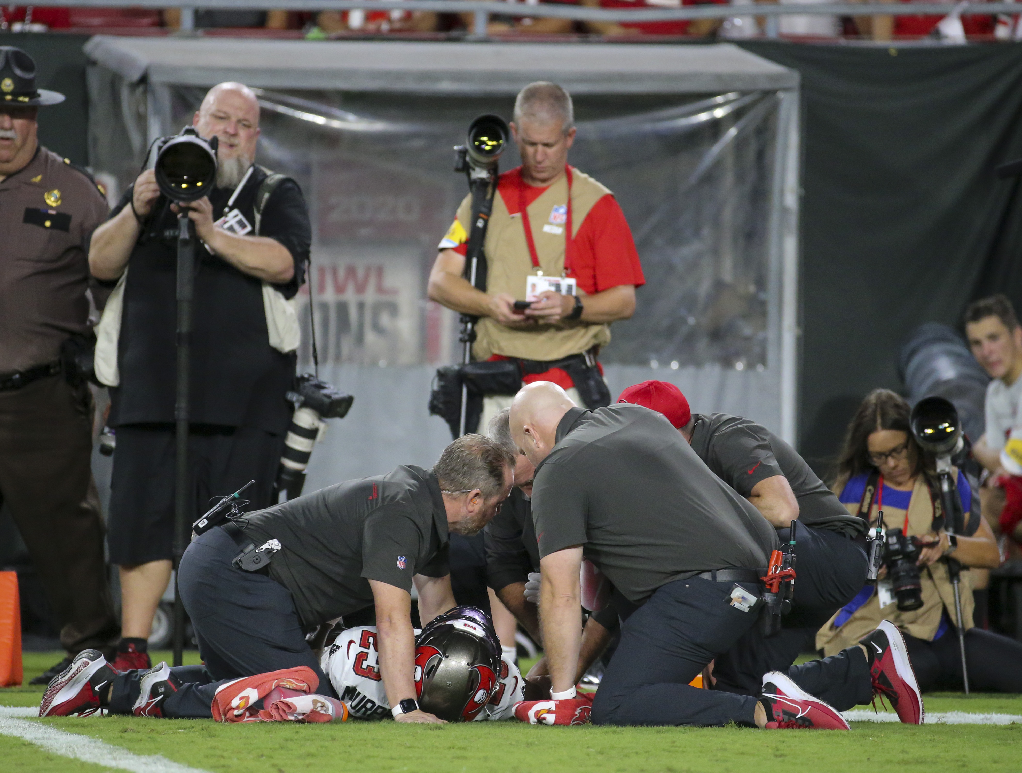 Buccaneers' Sean Murphy-Bunting suffers gruesome arm injury in