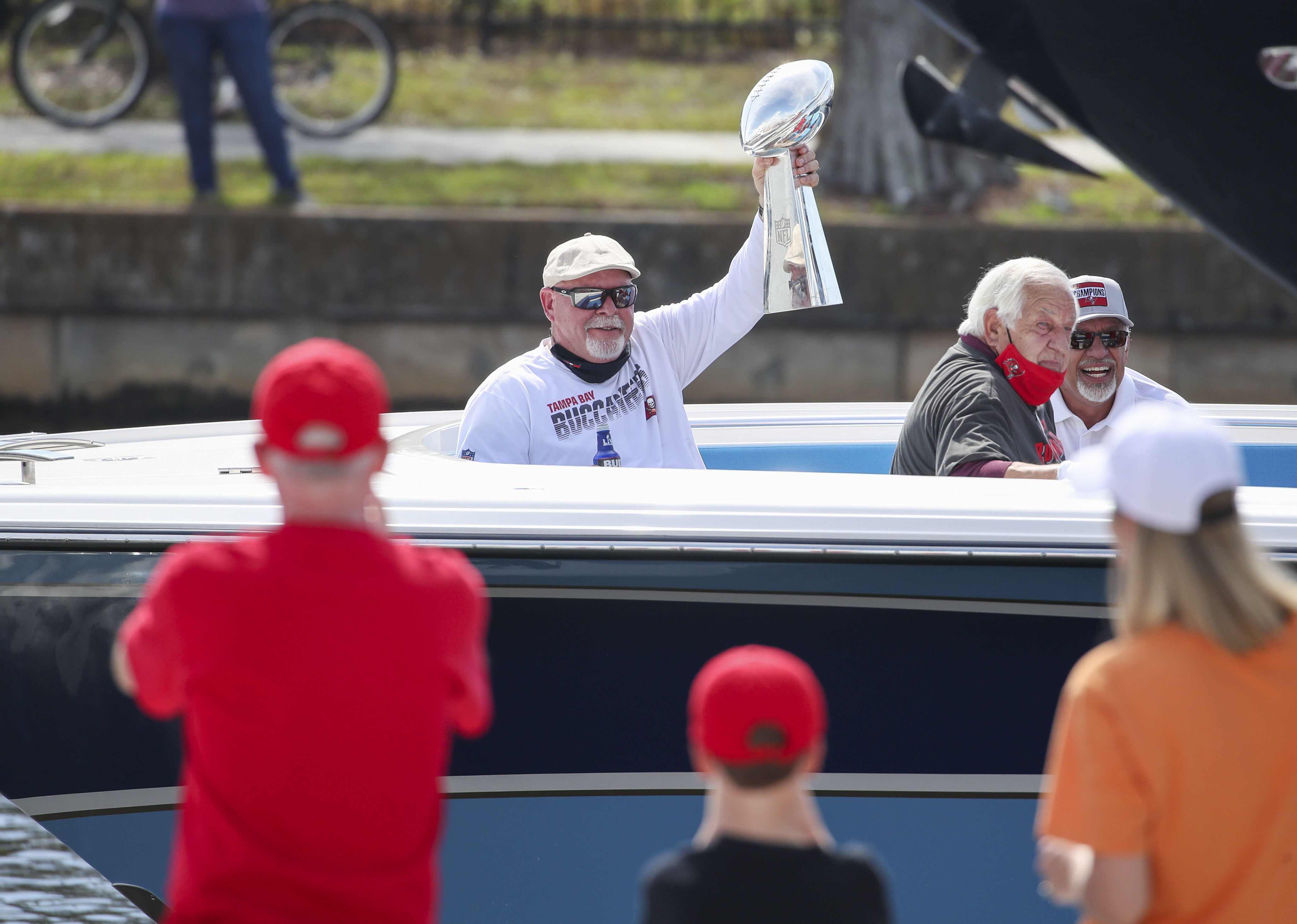 Head Coach Tony Dungy gets a Gatorade bath while the assistant