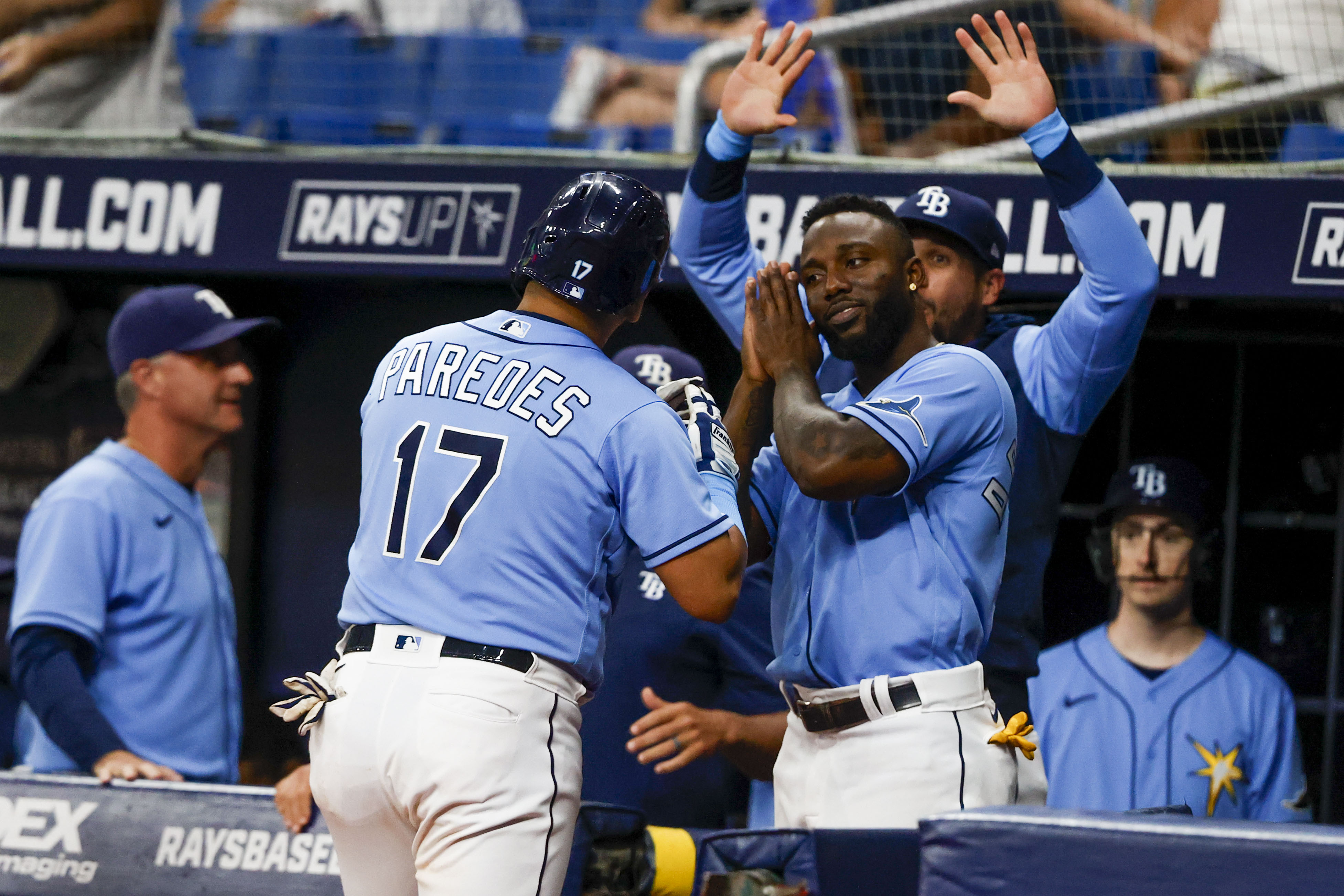 Bethancourt stars at plate, on mound as Rays beat Angels, 11-1 - CBS Los  Angeles