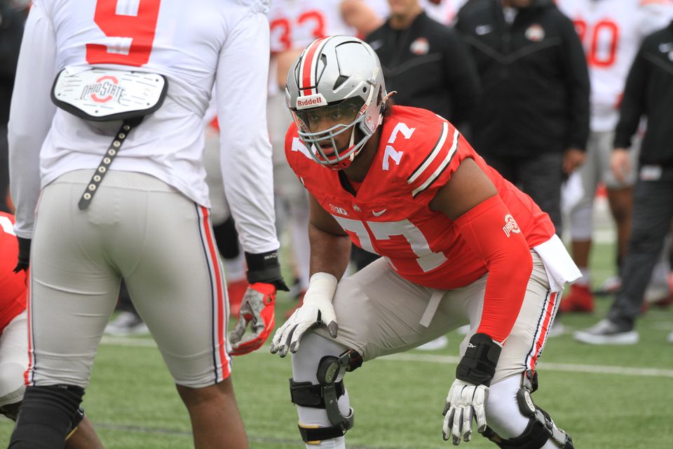 Buckeyes tackle Paris Johnson Jr. declares for NFL Draft