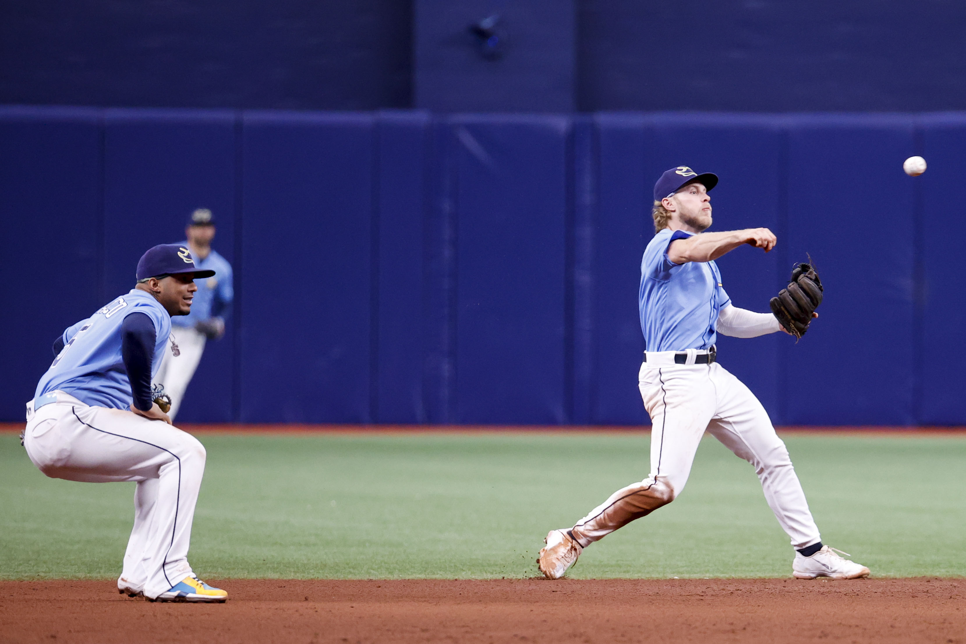 Tampa Bay Rays' Mike Zunino heads to first after being hit by a pitch  against the New York Yankees during the seventh inning of a baseball game  Sunday, May 29, 2022, in