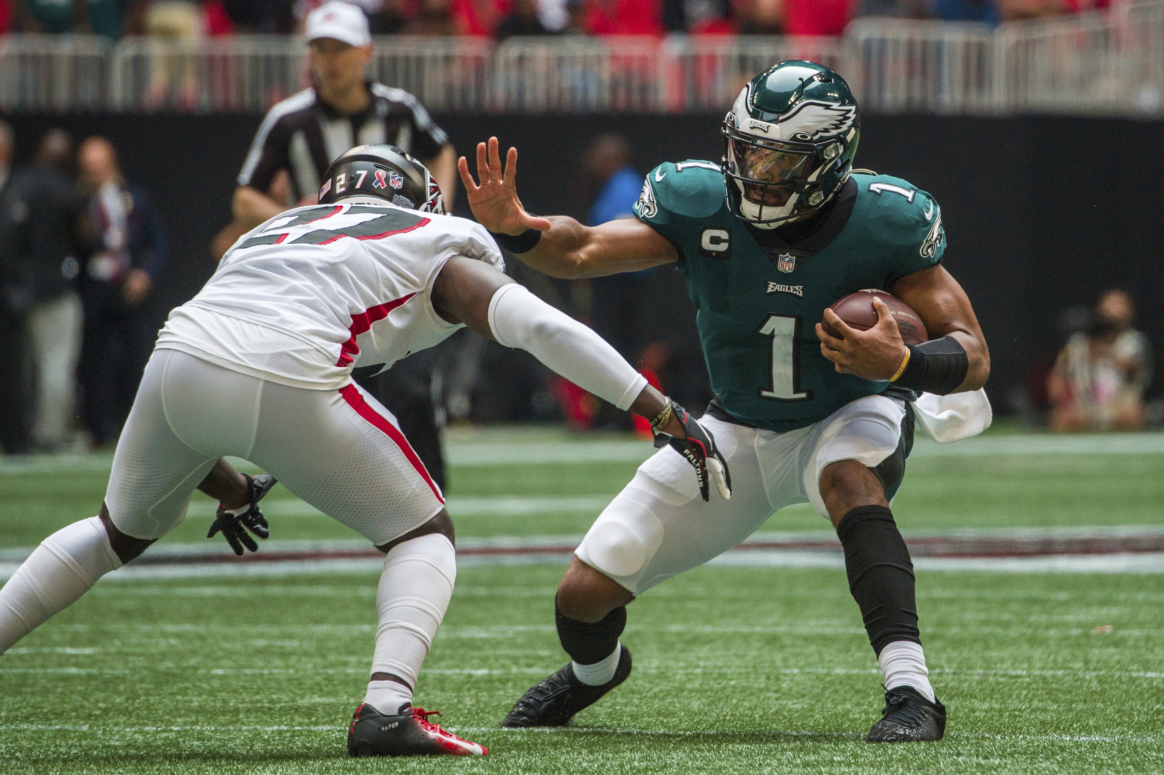 Photos of Philadelphia Eagles' 32-6 win over Atlanta Falcons — NFL, Week 1