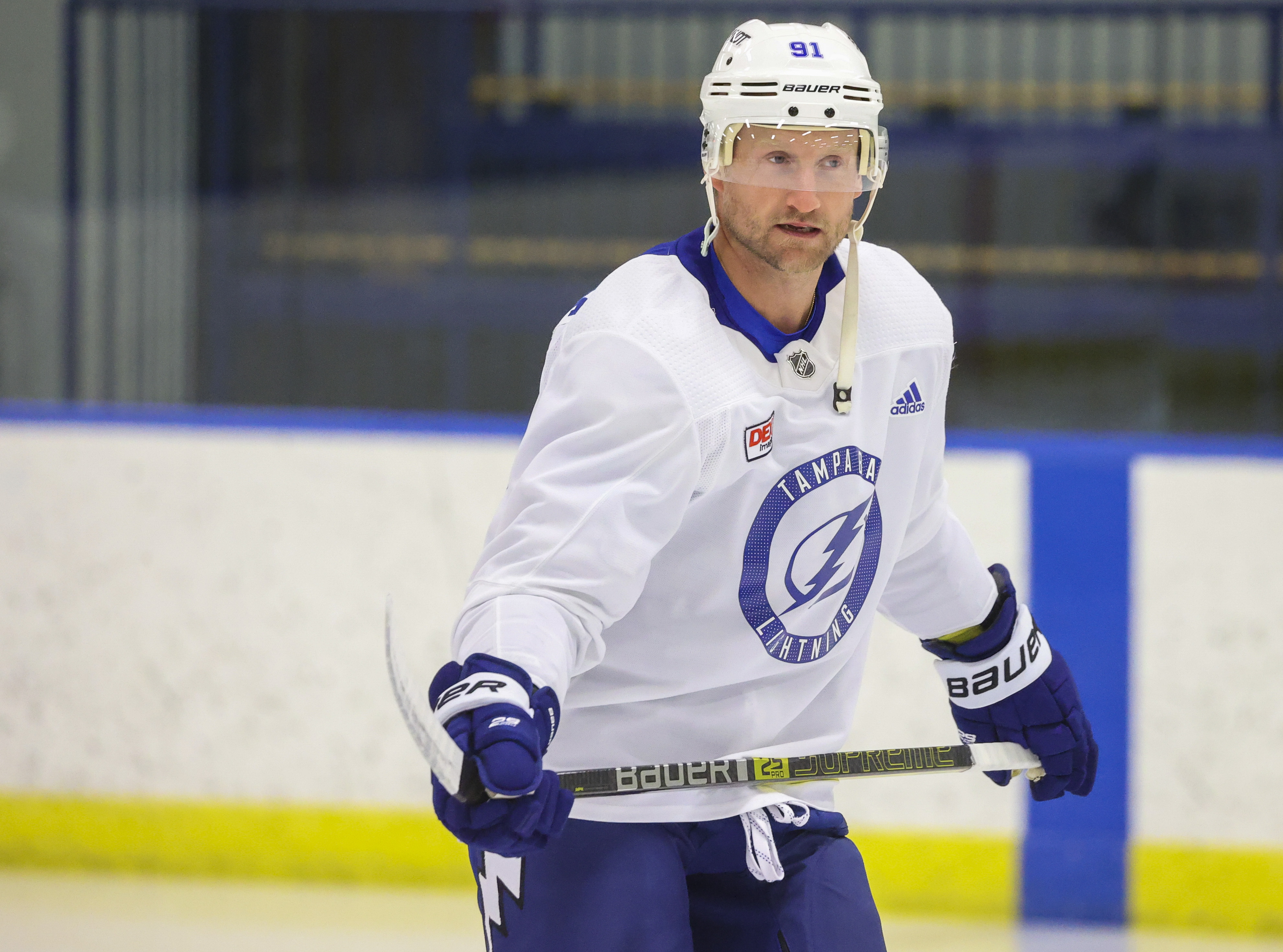 Tampa Bay Lightning Team Issued Adidas MiC Alternate Jersey