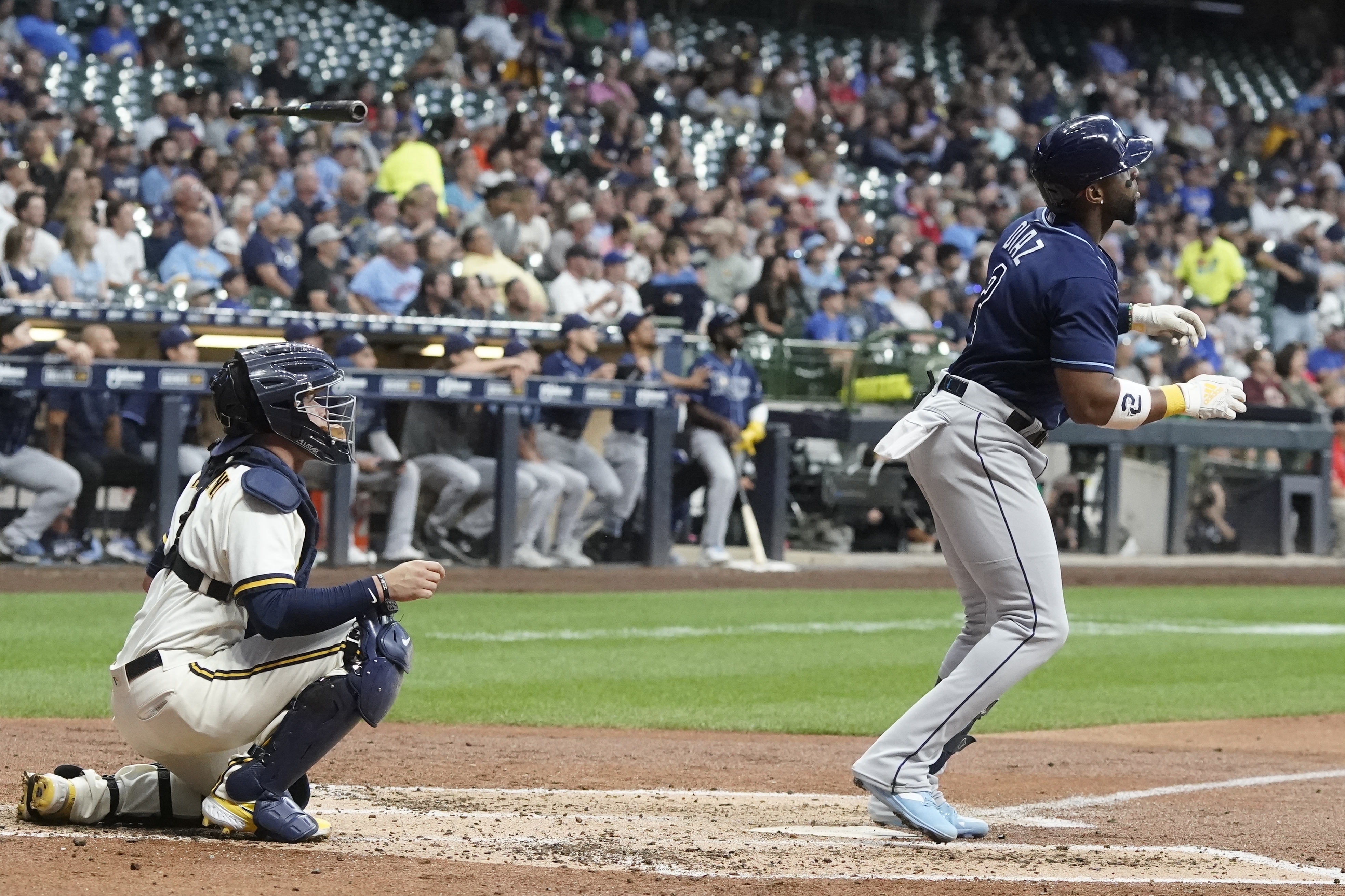 Manuel Margot Tampa Bay Rays Framed 15 x 17 Stitched Stars Collage