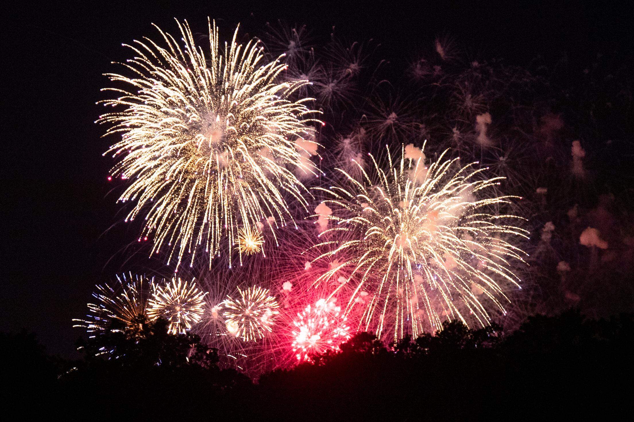 Fireworks over Lake Murray on Saturday, July 4, 2020.