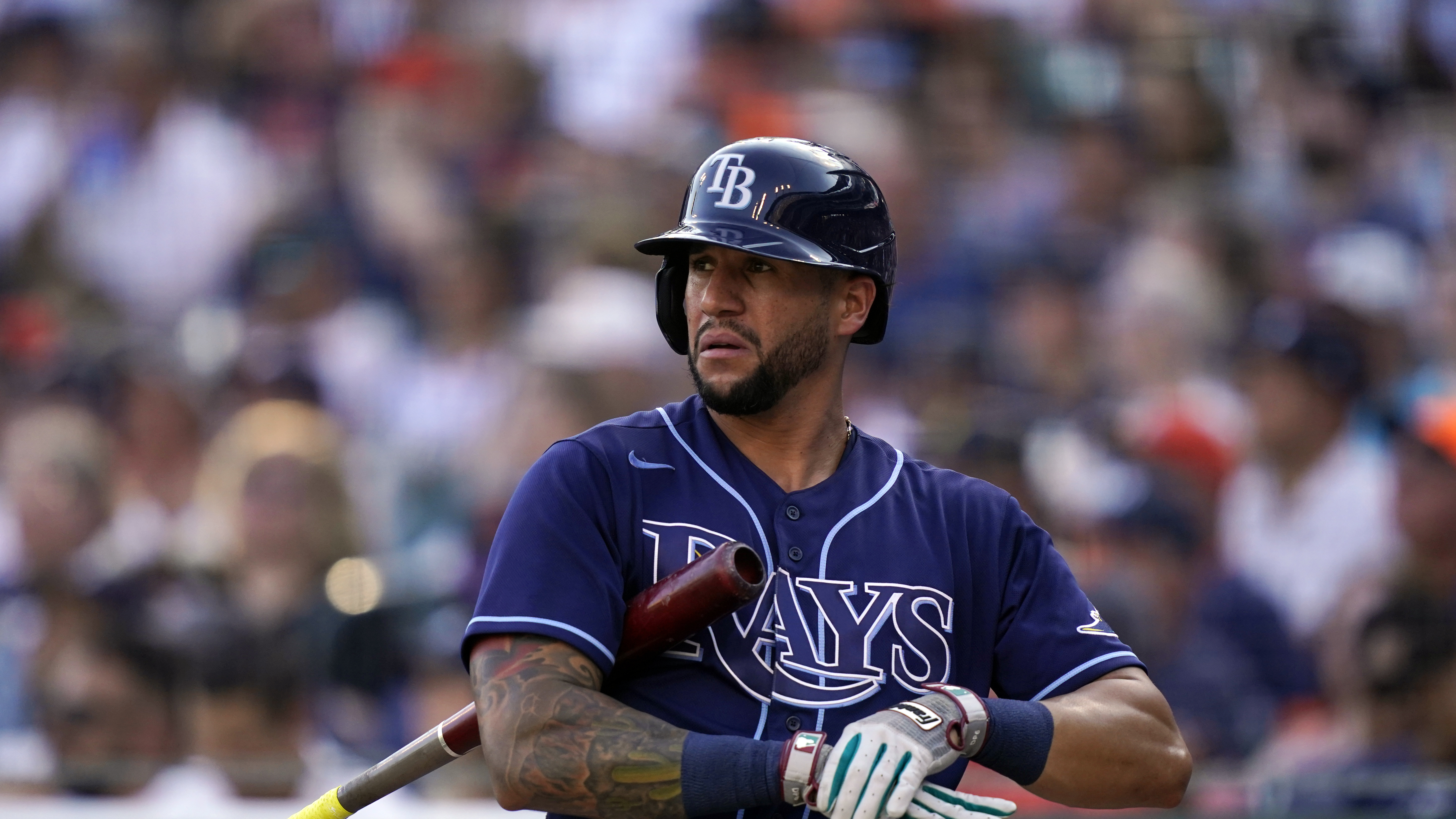 Rays' David Peralta at top of the lineup in matinee with Brewers
