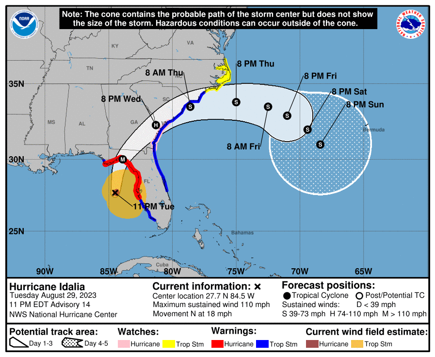 Hurricane Lee's forecast cone includes US cities as East Coast stays on  high alert from major storm