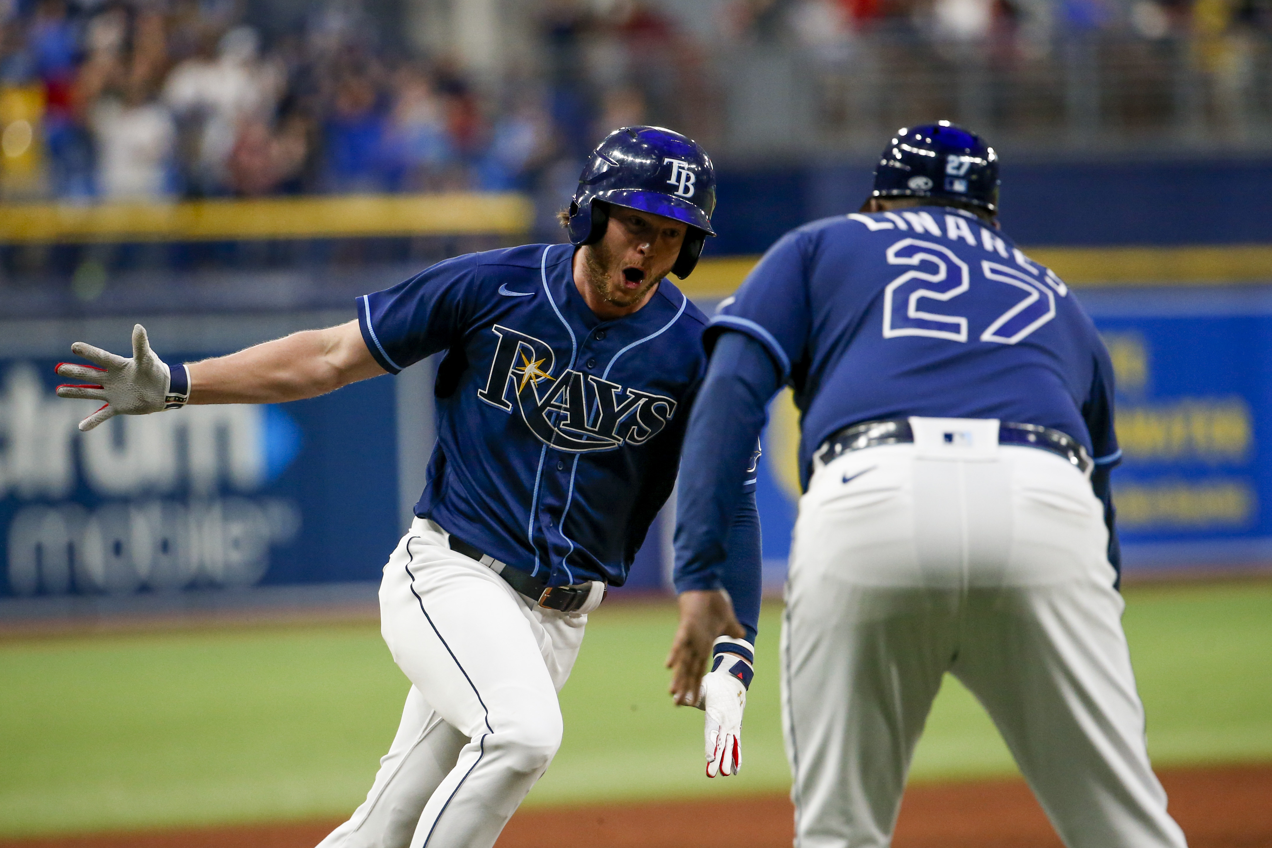 Phillips homers in 10th as Rays rally to beat Tigers 7-4