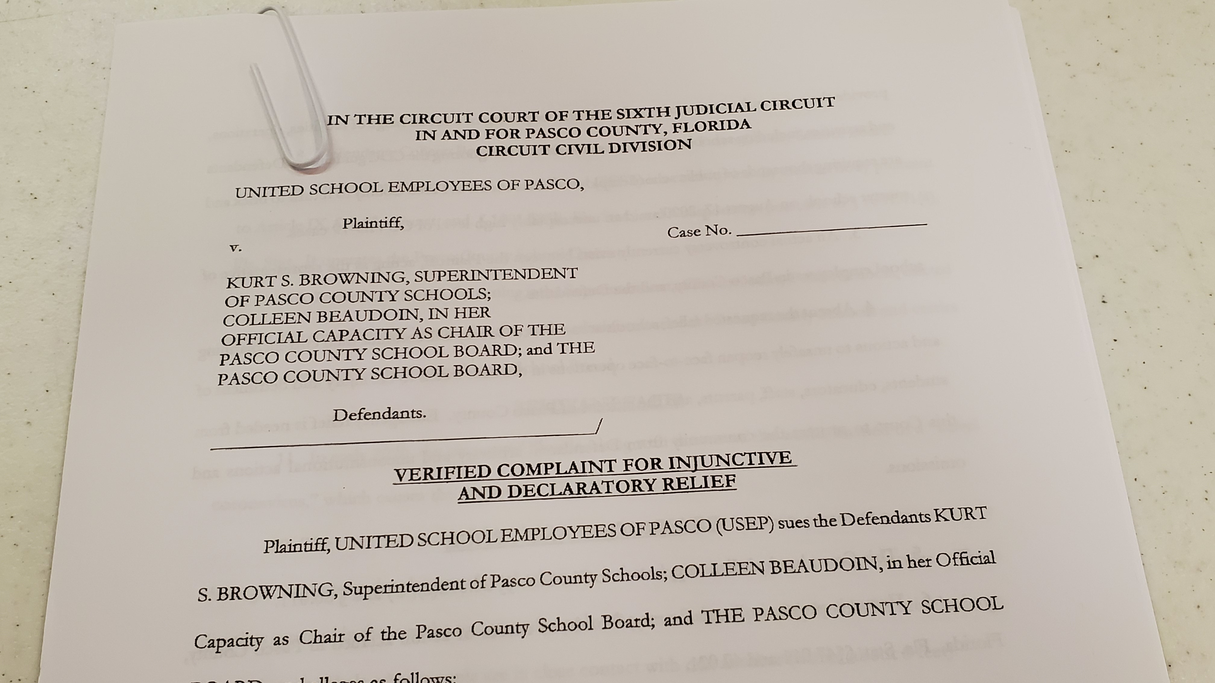 Pasco school employees union sues to keep classrooms closed
