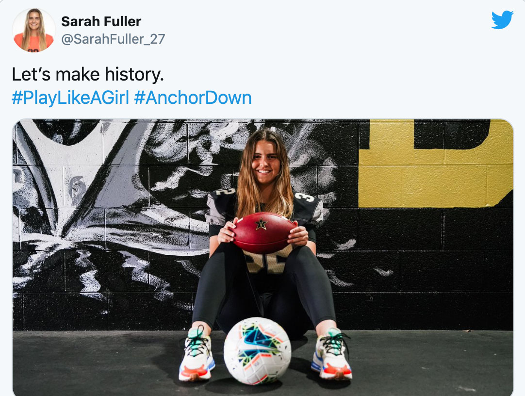 American football: Sarah Fuller makes history as first woman in a