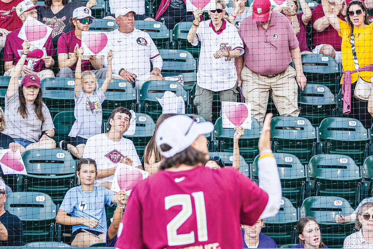 FSU’s head softball coach describes the support she has received during her ongoing fight with breast cancer.