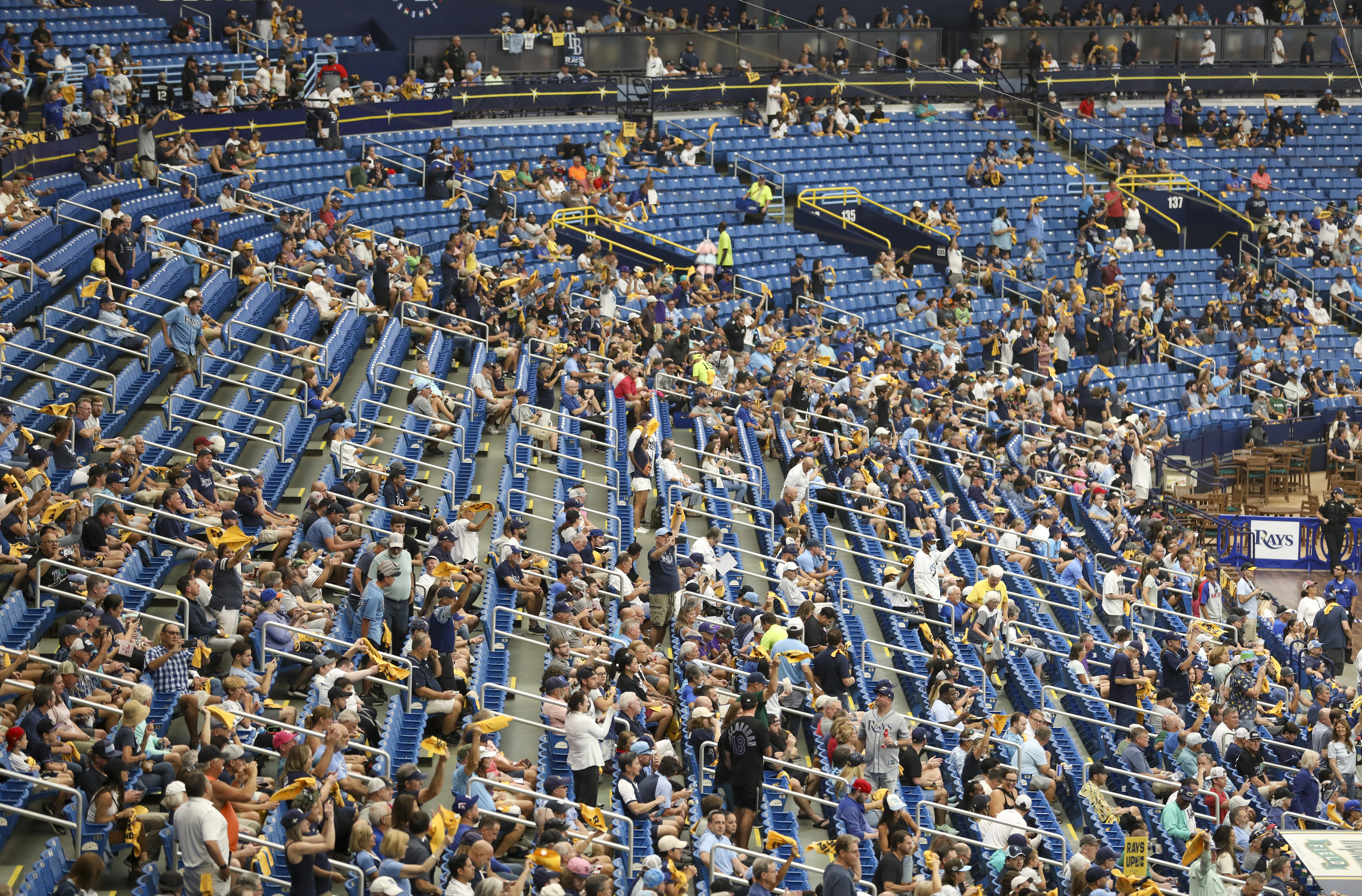 Tampa Bay Rays attendance today: Game 1 vs. Rangers at Tropicana Field  draws smallest MLB postseason game crowd since 1919