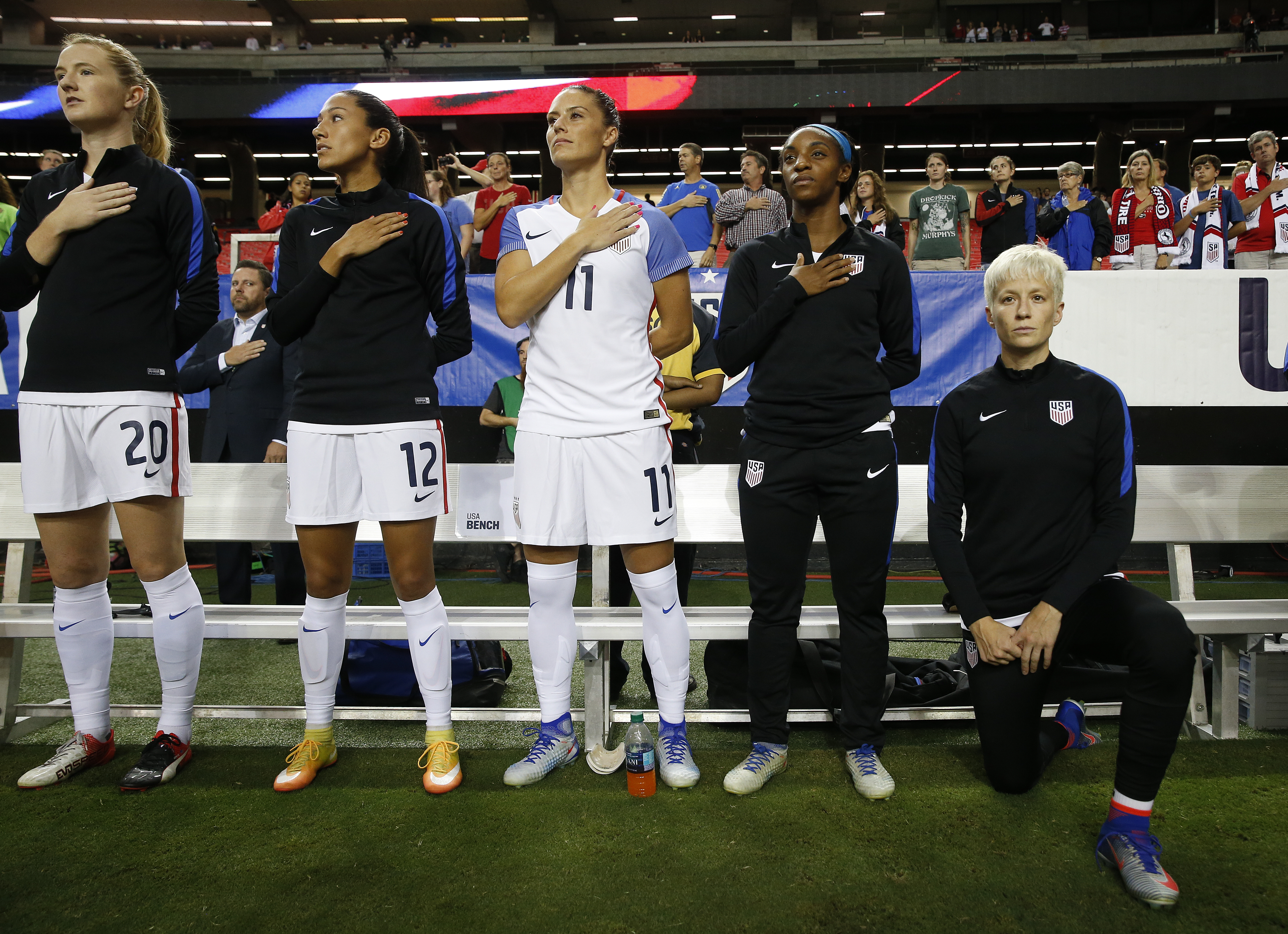 Megan Rapinoe Kneeled During National Anthem to Support Colin Kaepernick